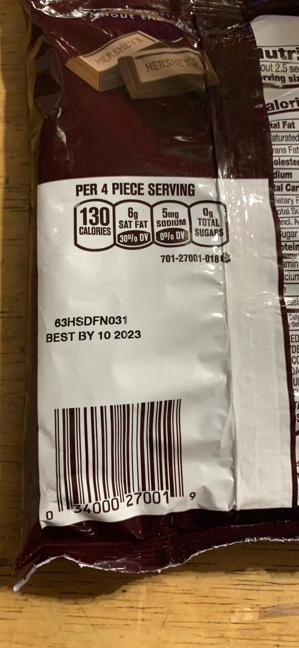 HERSHEY'S Zero Sugar Chocolate Candy Bag, 5.1 oz customer photo 1