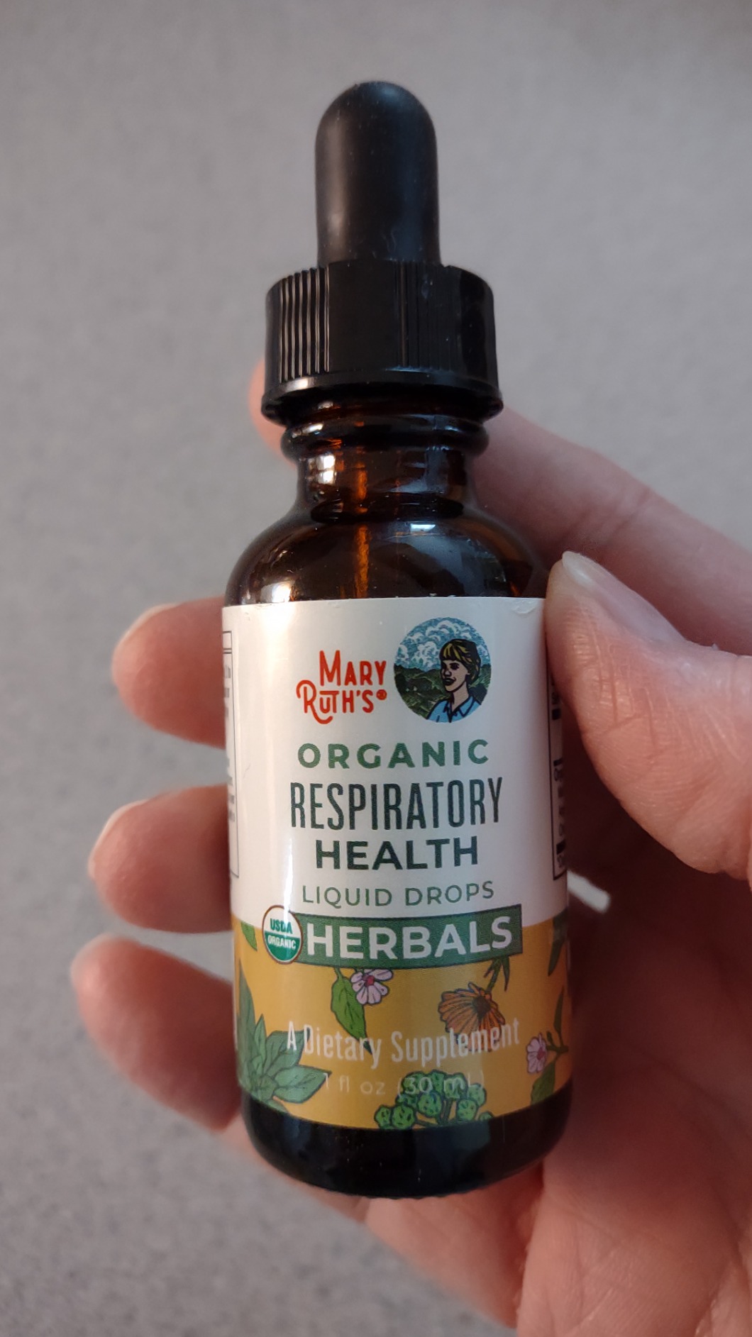 MARYRUTH'S Organics USDA Organic Respiratory Health Liquid Drops with Mullein Leaf | Marshmallow Root & Elderberry | Mullein Drops for Lungs Herbal Blend | Immune Support Supplement | Vegan | 1 Fl Oz customer photo 2