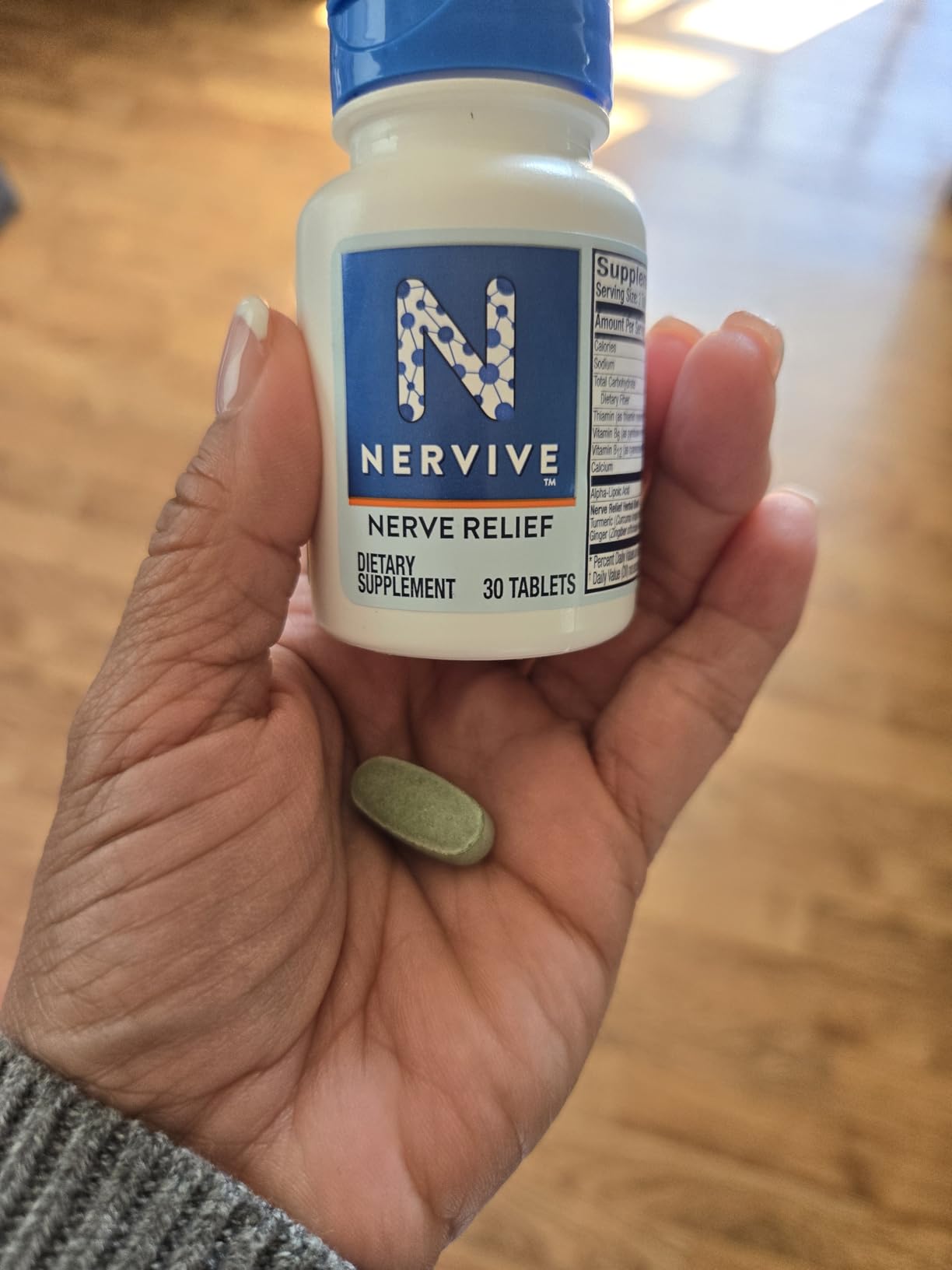 Nervive Nerve Relief, Occasional Nerve Discomfort, Starts Working in 7 Days, Alpha Lipoic Acid, B Vitamins, Turmeric, Ginger, 30 Tablets customer photo 1