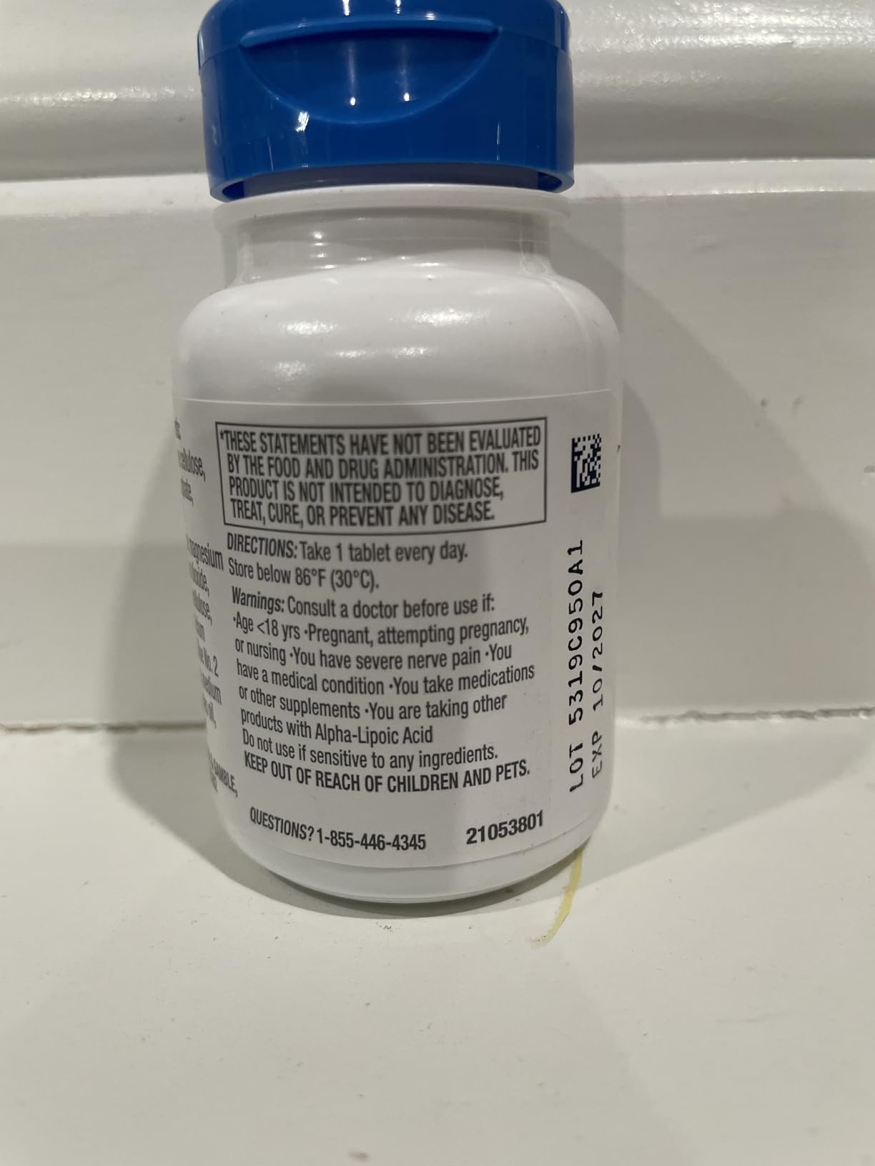 Nervive Nerve Health, Alpha Lipoic Acid, Fortify Nerve Health, Healthy Nerve Function, Healthy Blood Circulation, Supplement, Tablet, 30 Tablets customer photo 2