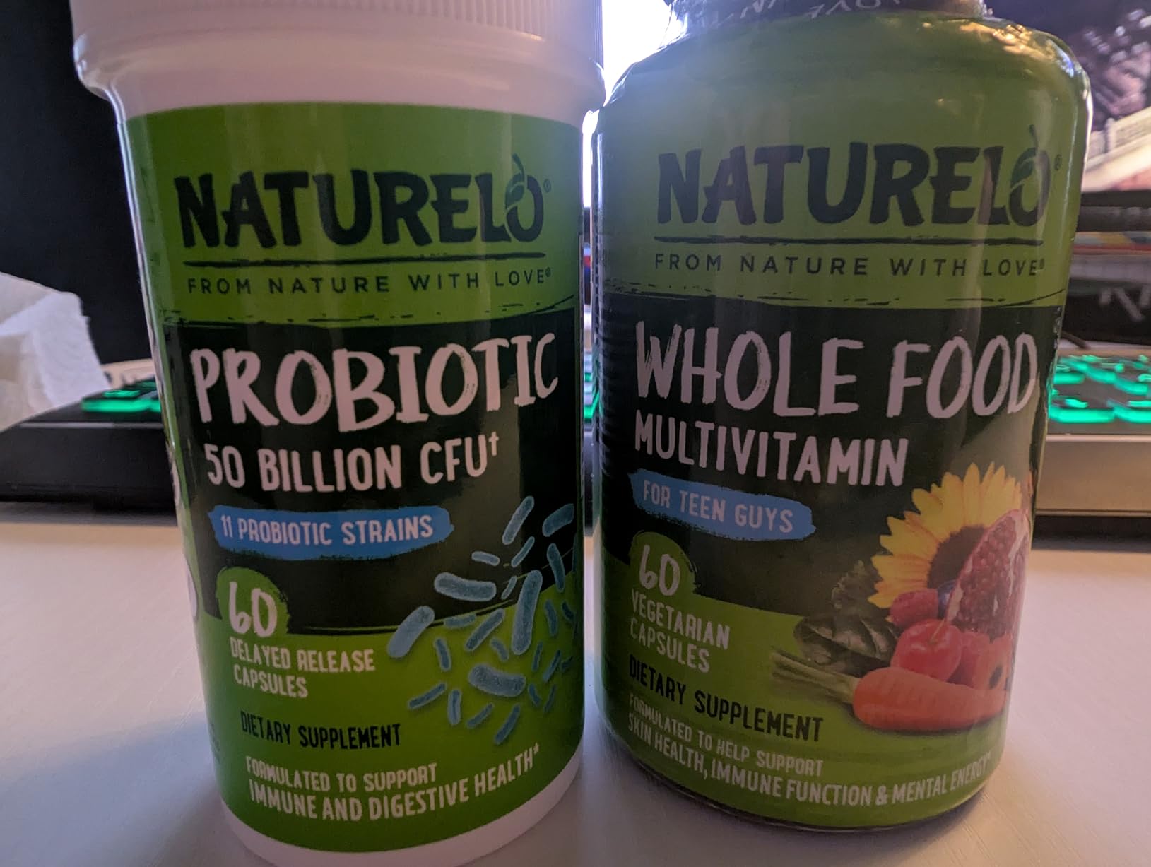 NATURELO Teen Multivitamin - Whole Food Multivitamin for Teenage Boys - Minerals Supplement for Active Kids - with Plant Extracts - Non-GMO - Vegan & Vegetarian - 60 Capsules customer photo 1