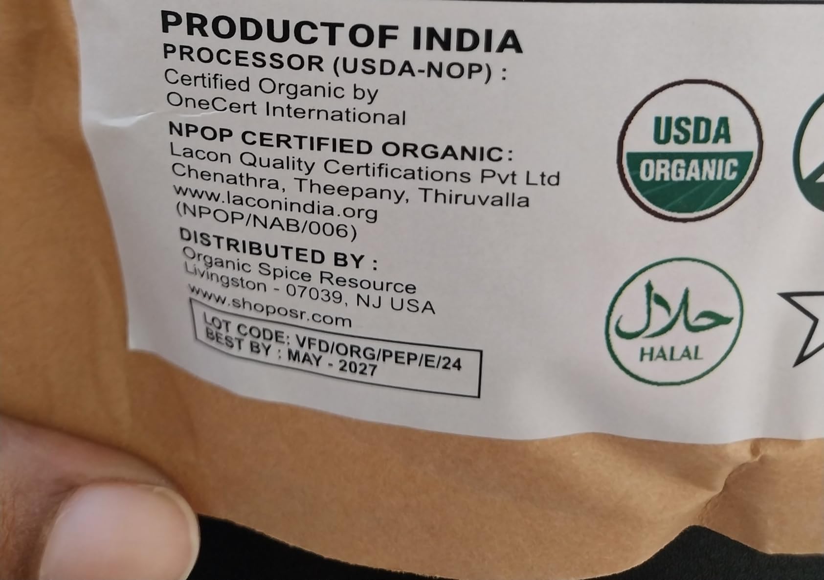 Organic Amla Powder - 1.1 lbs or 17.54oz | Amalaki, USDA Organics, Non-GMO, Kosher, Halal - 100% Raw and Natural, by SHOPOSR customer photo 1