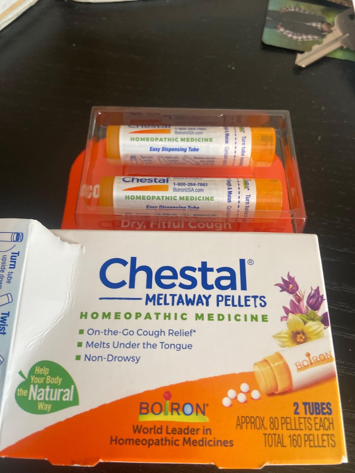 Boiron Chestal Pellets for Cough and Mucus Relief, Nasal or Chest Congestion, and Sore Throat Relief - 2 Count (160 Pellets) customer photo 1
