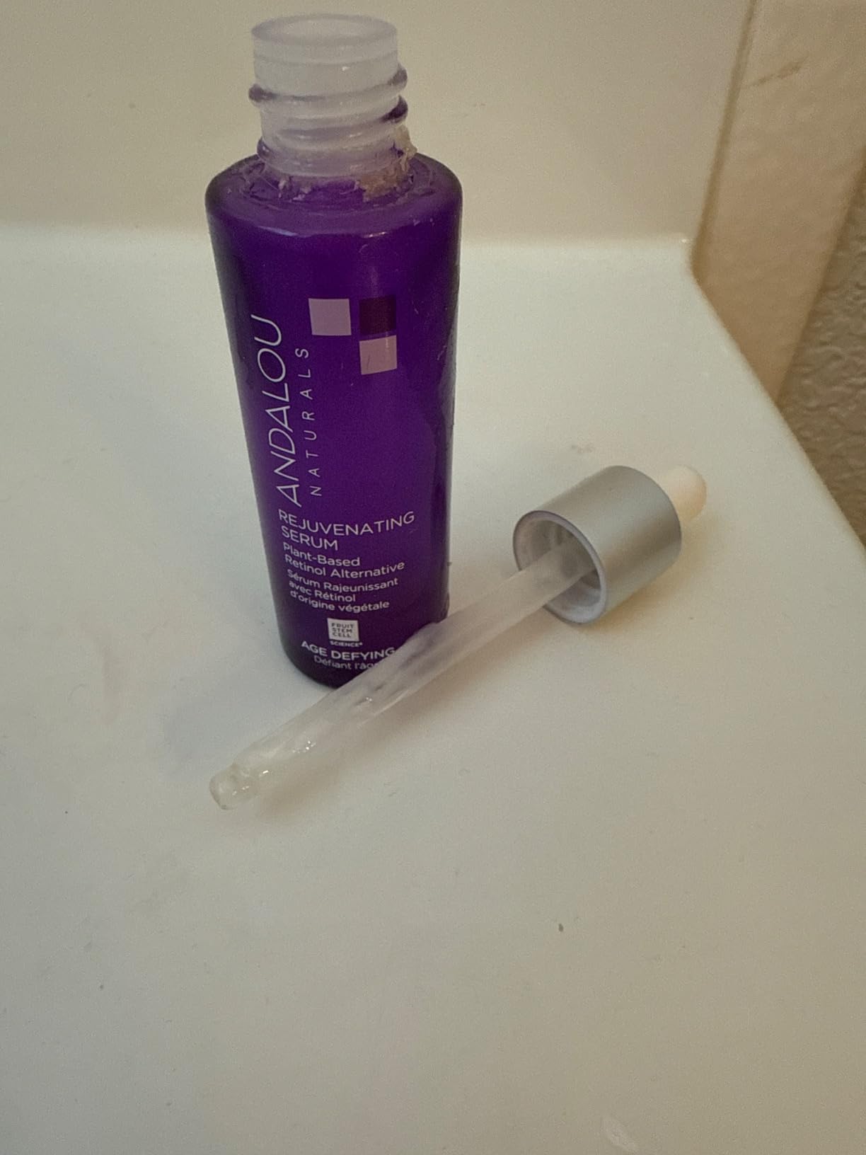 Andalou Naturals Rejuvenating Serum with Plant Based Retinol, 1 Oz customer photo 1
