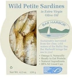 Bar Harbor Wild Petite Sardines in Extra Virgin Olive Oil, 4.2 oz - Wild Caught, Hand-Packed customer photo 2