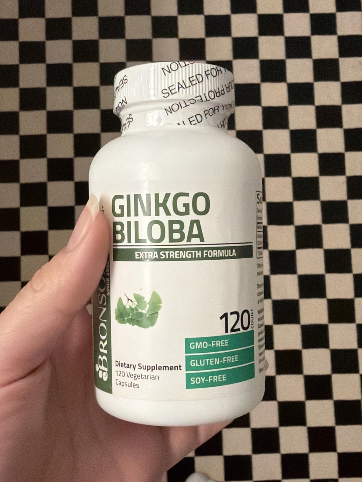 Bronson Ginkgo Biloba Extra Strength Brain & Memory Support 120 Capsules | Vegetarian, Non-GMO, Gluten Free, Soy Free, Memory, Cognitive & Brain Health Support customer photo 1