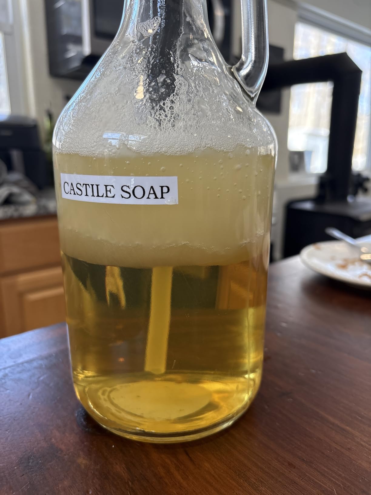 Brittanie's Pure Organic Castile Liquid Olive Oil Soap Refill, 1 Gallon Unscented | Face, Body Wash, All Purpose Cleaner, Dishes, Pets, Laundry | Vegan, Biodegradable, Made in USA customer photo 2