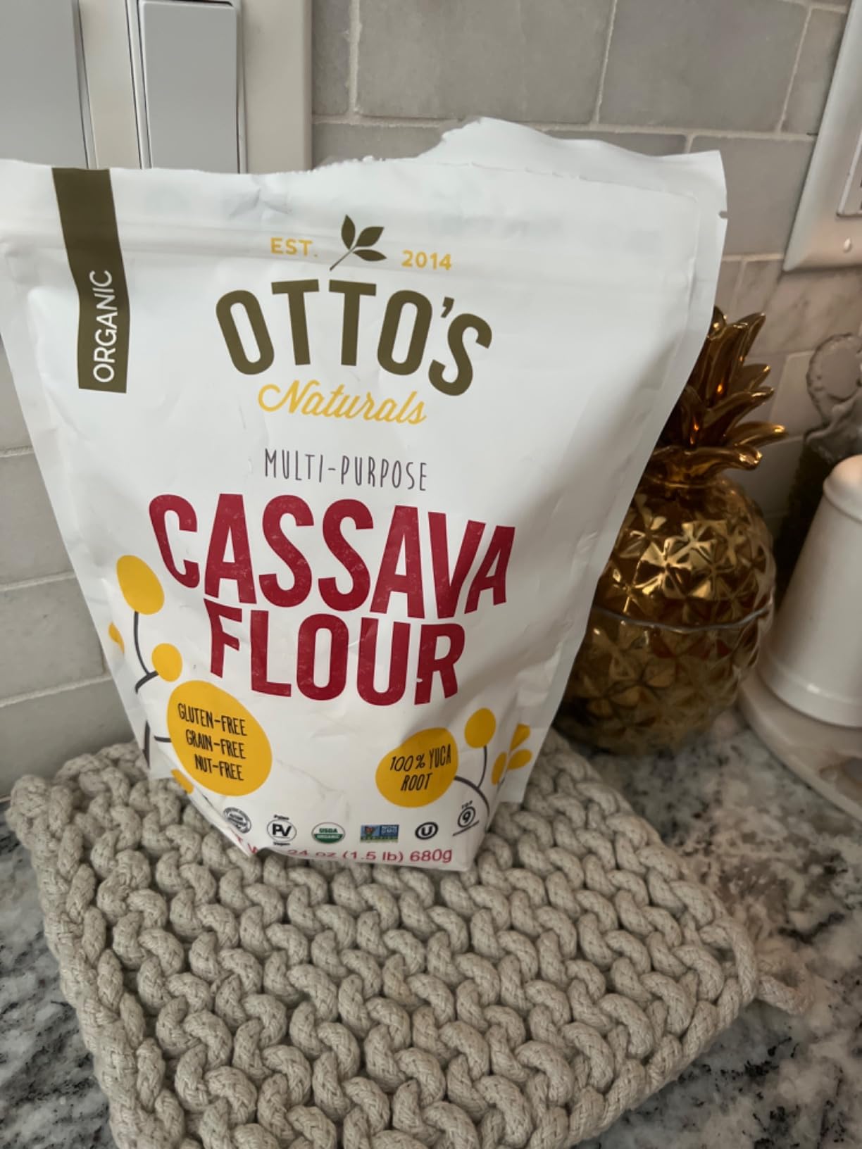Otto's Naturals Organic Multi-Purpose Cassava Flour, Gluten-Free, Grain, Nut and Gum-Free, 1-to-1 Wheat Alternative, Paleo, AIP, 1.5 lb customer photo 2
