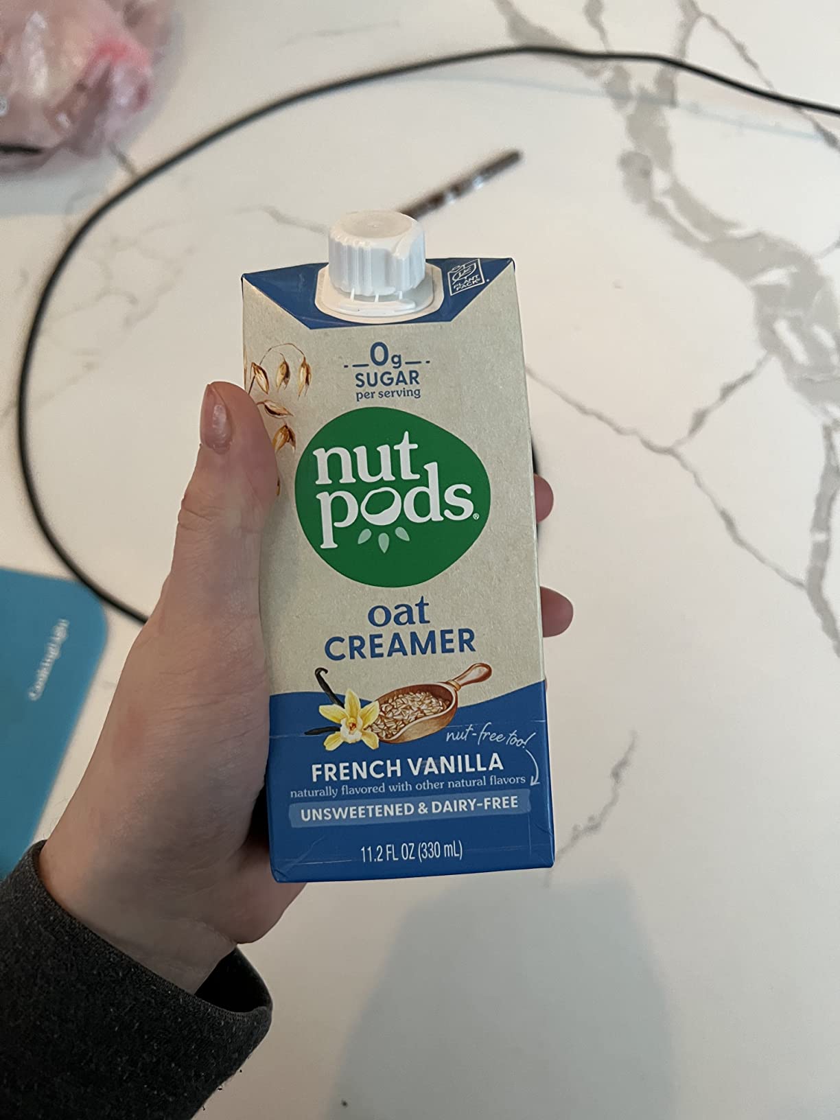 nutpods Oat French Vanilla Creamer - Unsweetened Oat Milk Creamer (3-Pack) customer photo 1