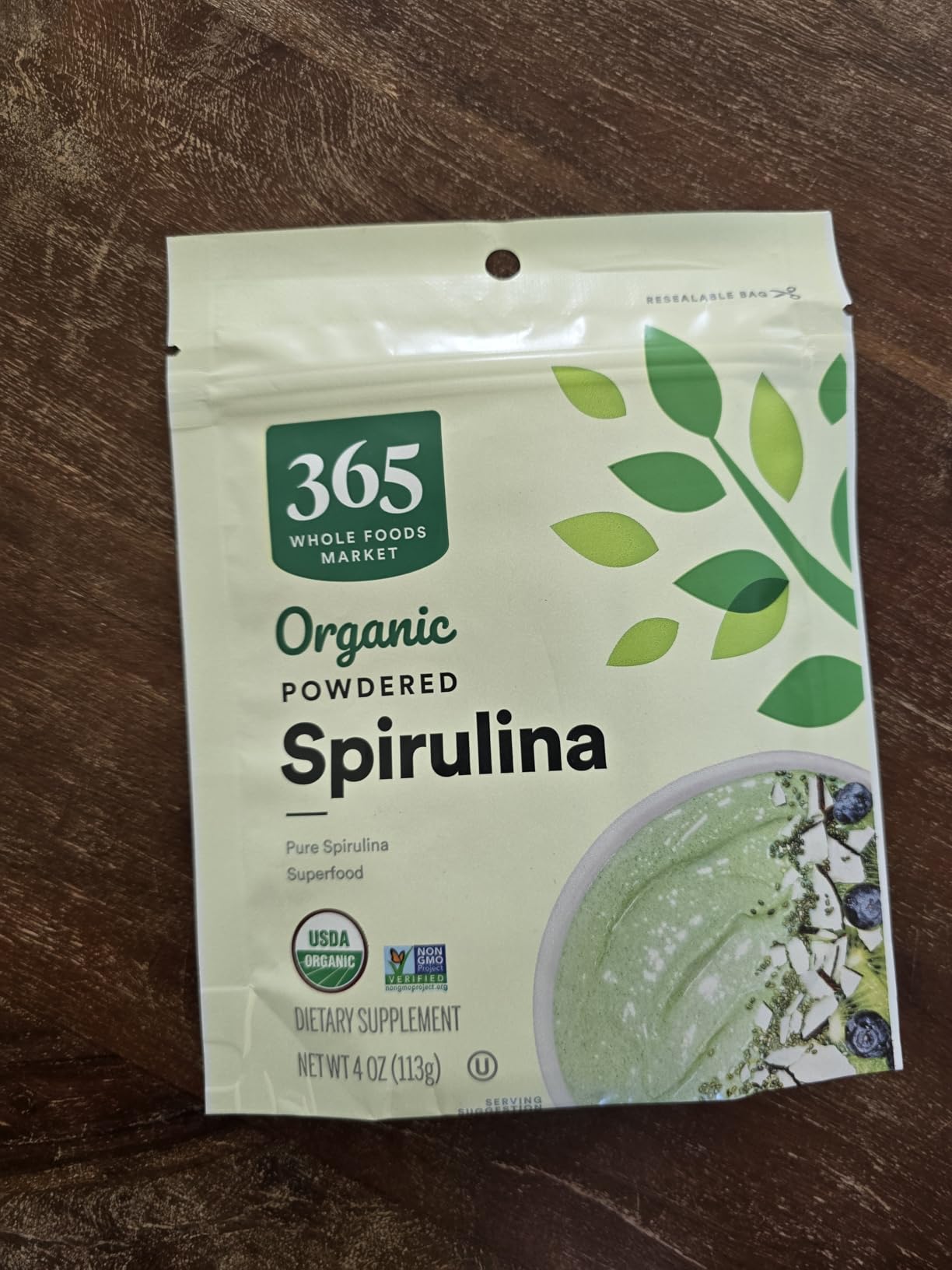 365 by Whole Foods Market, Organic Spirulina Superfood Powder, 4 Ounce customer photo 1