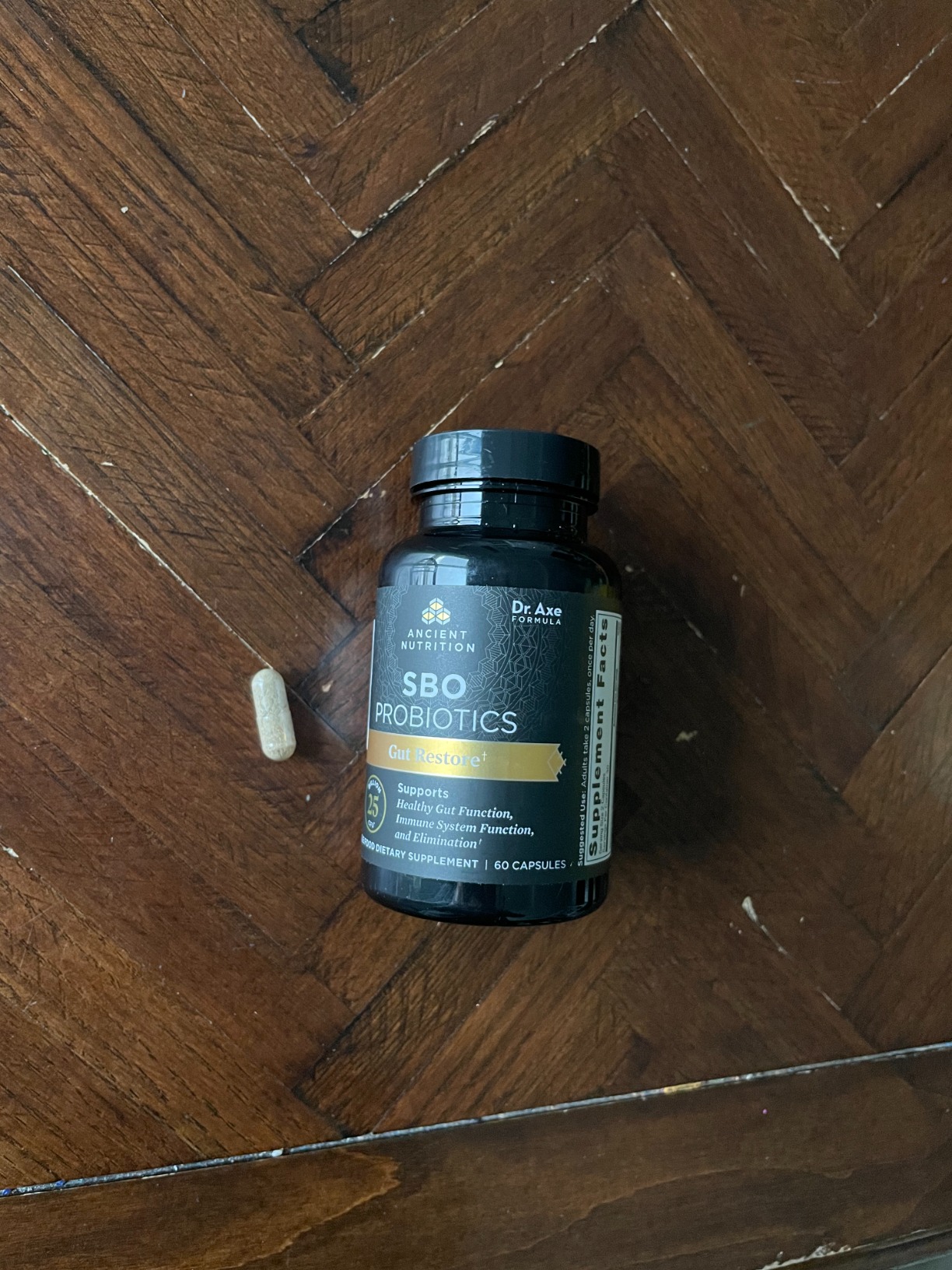 Ancient Nutrition Probiotics, SBO Probiotics Gut Restore 60 Ct, Promotes Gut Health, Digestive and Immune Support, Gluten Free, Ancient Superfoods Blend, 25 Billion CFUs* Per Serving customer photo 2