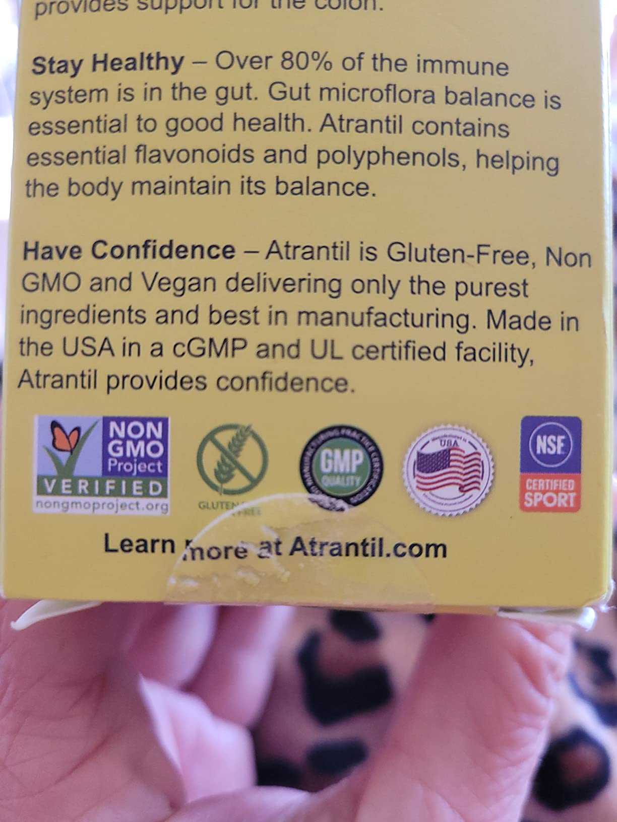 Atrantil 90 Capsules - Antioxidant Packed Polyphenol for Bloating and Gas Relief, Abdominal Discomfort, Constipation, Diarrhea, Postbiotic, Change in Bowel Habits and Everyday Digestive Health customer photo 2
