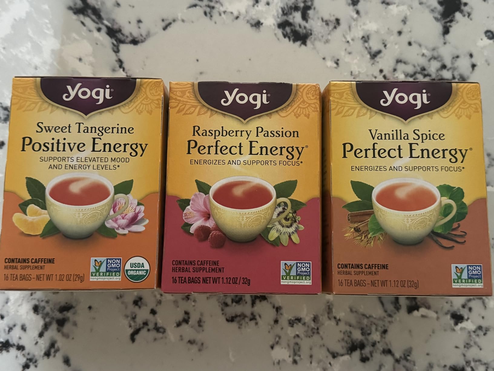 Yogi Energy Variety (3 Pack) Organic Sampler & Tea Gift Set - Contains Caffeine - 48 Tea Bags customer photo 1