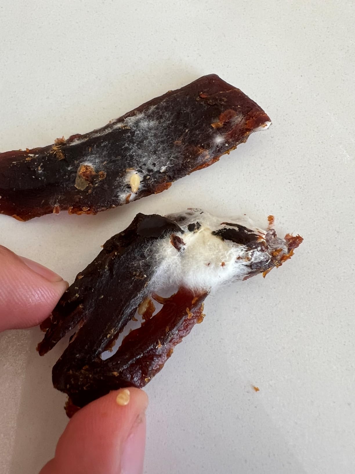 Kaimana Jerky Wild Caught Salmon Jerky - Organic Sweet & Savory Dried Fish Strips Rich in Omega-3 & Protein - Low-Calorie Seafood Snack with No Gluten, Less Sodium & Sugar - Teriyaki Flavor - 2oz Pack customer photo 2