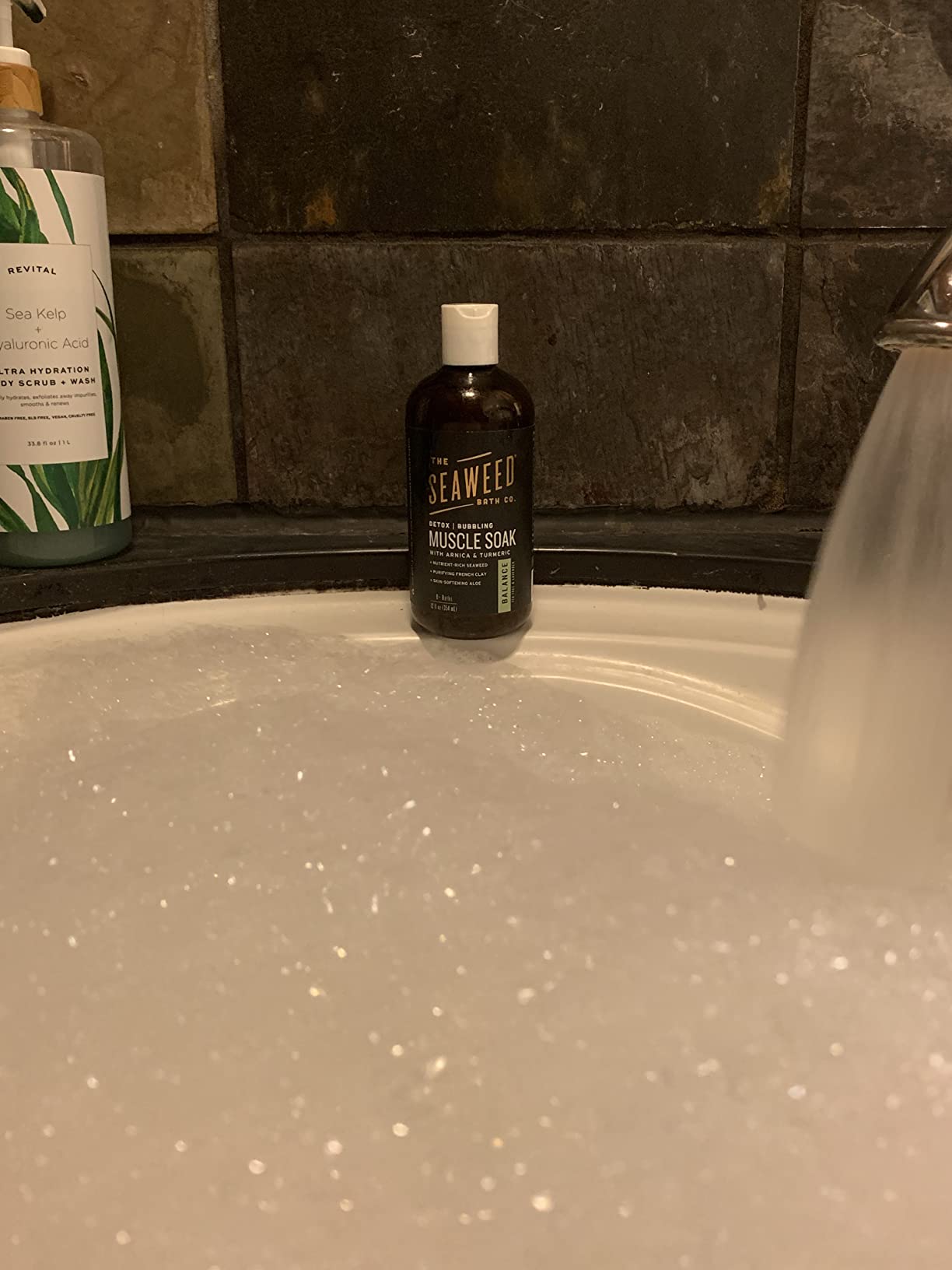 Seaweed Bath Co. Bubbling Muscle Soak, Tea Tree Lavender Scent, 12 Ounce customer photo 2