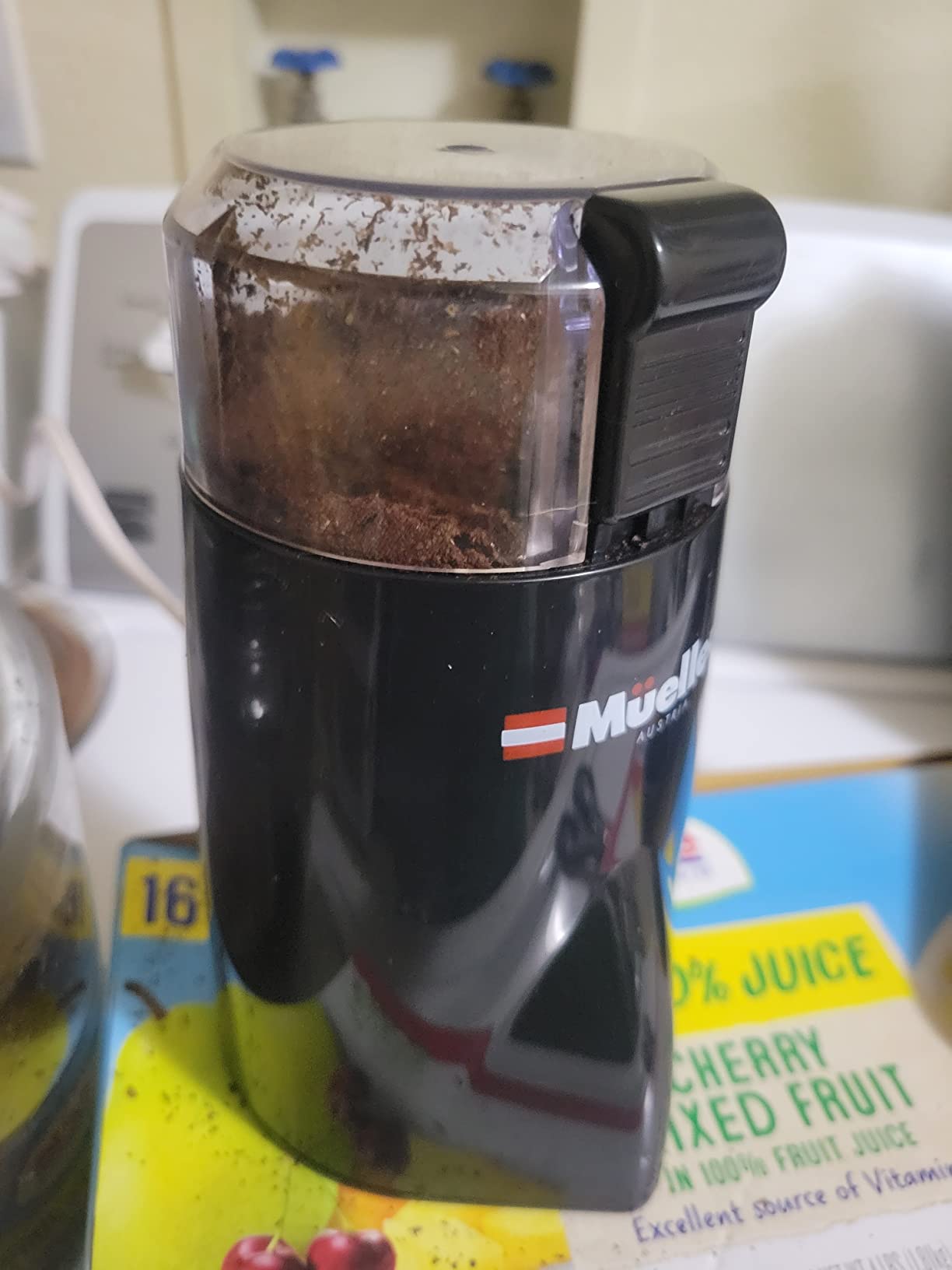 Mueller Living HyperGrind Precision Electric Spice/Coffee Grinder Mill with Large Grinding Capacity and Powerful Motor also for Spices, Herbs, Nuts, Grains, Black customer photo 2