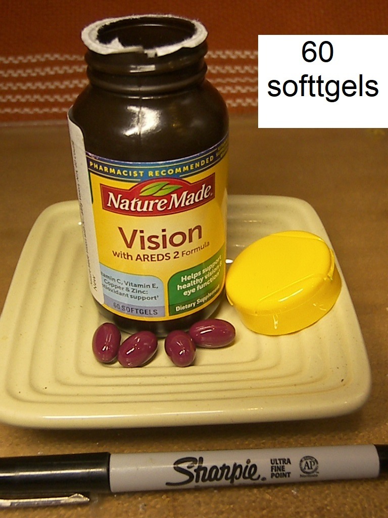 Nature Made Vision Based on the AREDS 2 Formula, Eye Vitamins with Lutein & Zeaxanthin, Vitamin C, Vitamin E, Zinc and Copper for Healthy Vision and Eye Function Support, 60 Softgels, 30 Day Supply customer photo 2