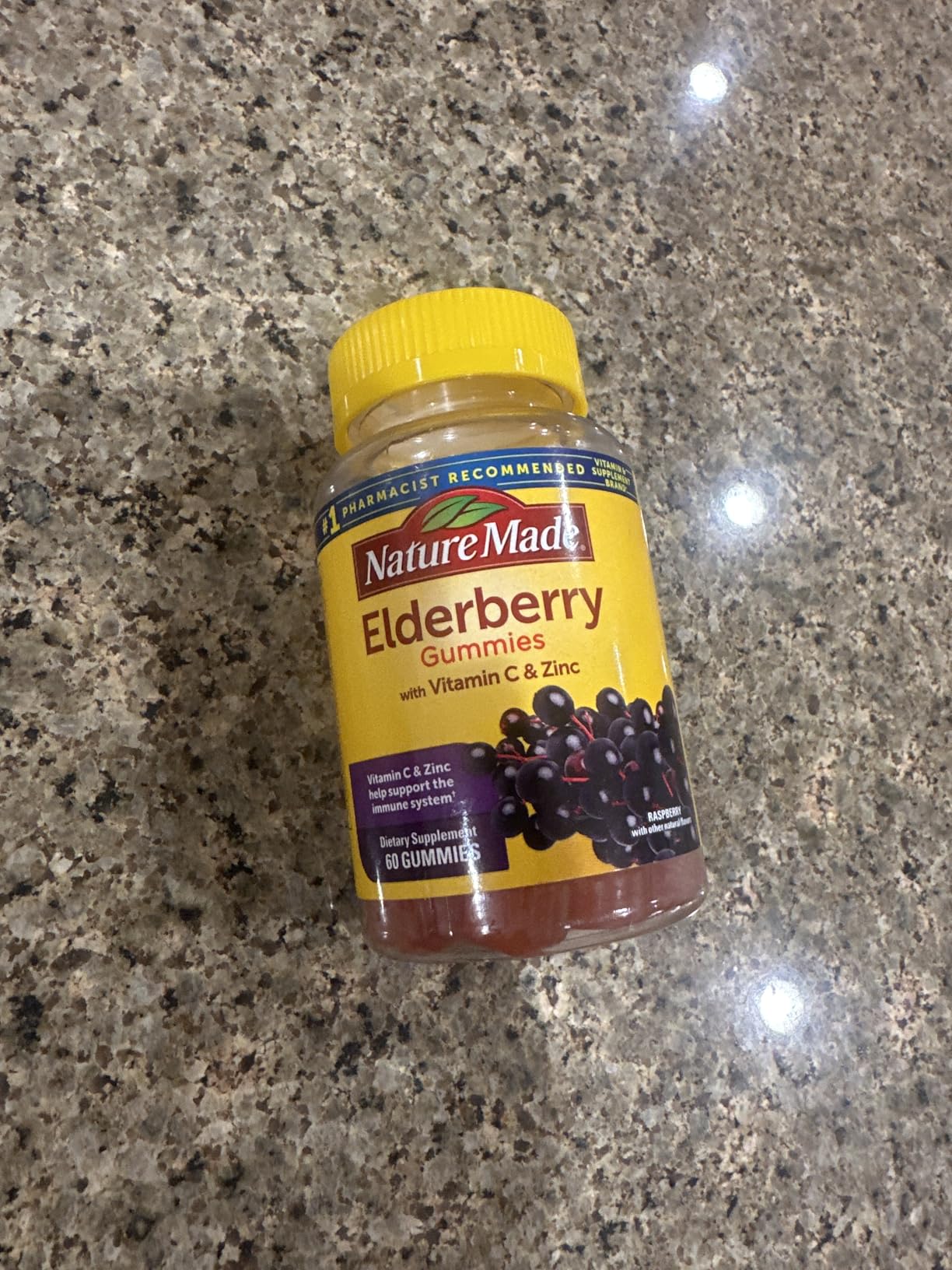 Nature Made Elderberry Gummies with Vitamin C and Zinc, Dietary Supplement for Immune Support, 100 Elderberry Gummies, 50-Day Supply customer photo 1