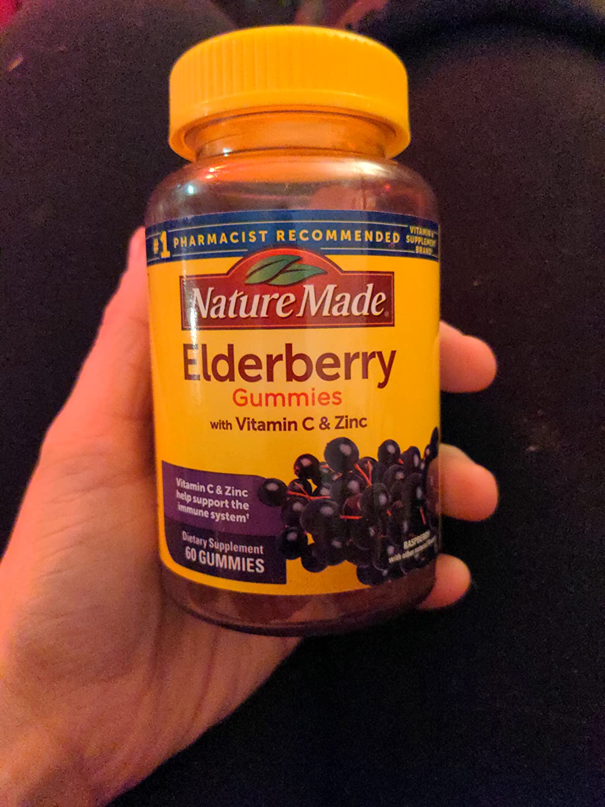 Nature Made Elderberry Gummies with Vitamin C and Zinc, Dietary Supplement for Immune Support, 100 Elderberry Gummies, 50-Day Supply customer photo 2