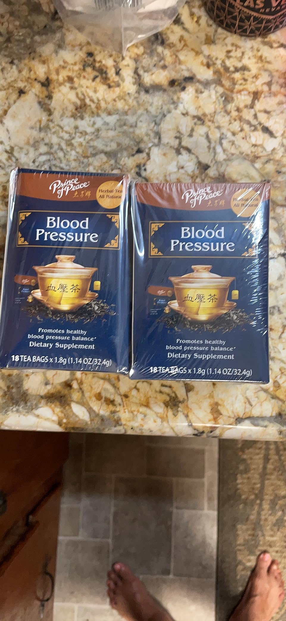 Prince of Peace Blood Pressure Tea, 2 Pack - 18 Tea Bags Each customer photo 1