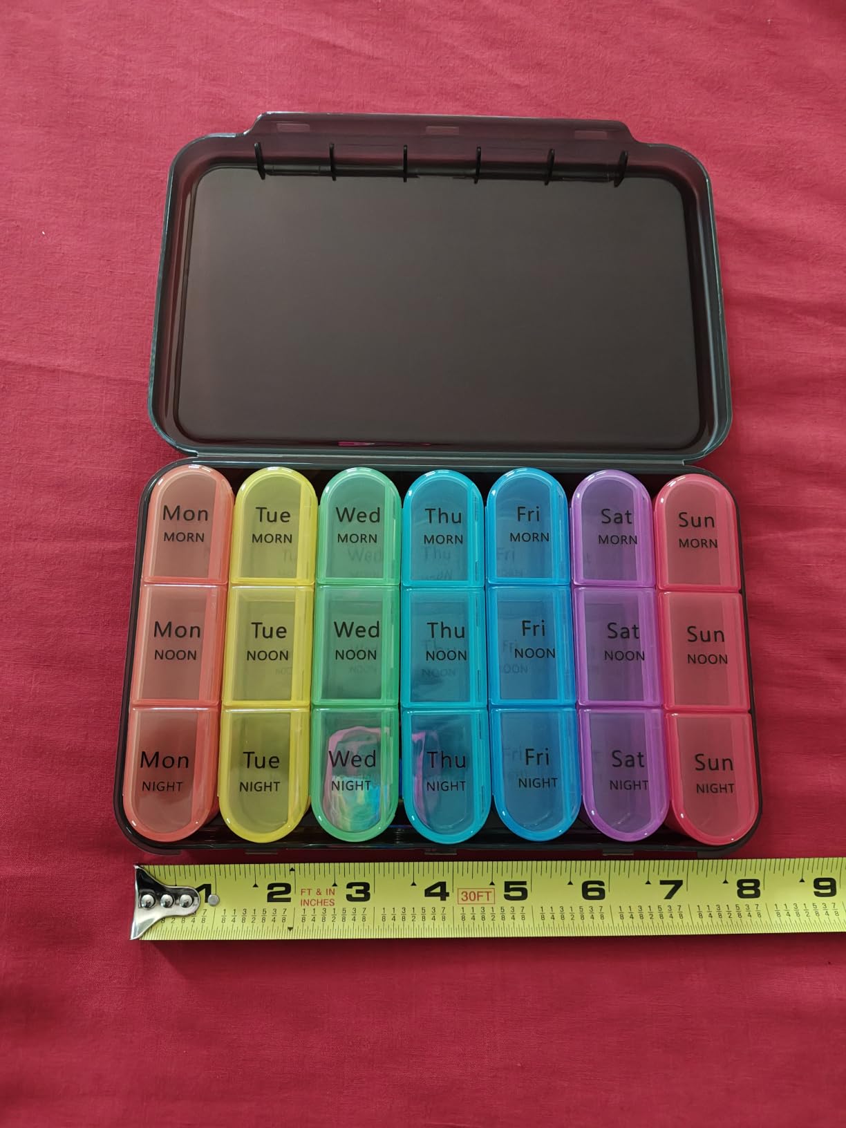 Daviky Pill Organizer 3 Times a Day, Daily Pill Box 7 Day, Weekly Cases Medicine Organizers to Hold Vitamins and Medication customer photo 2