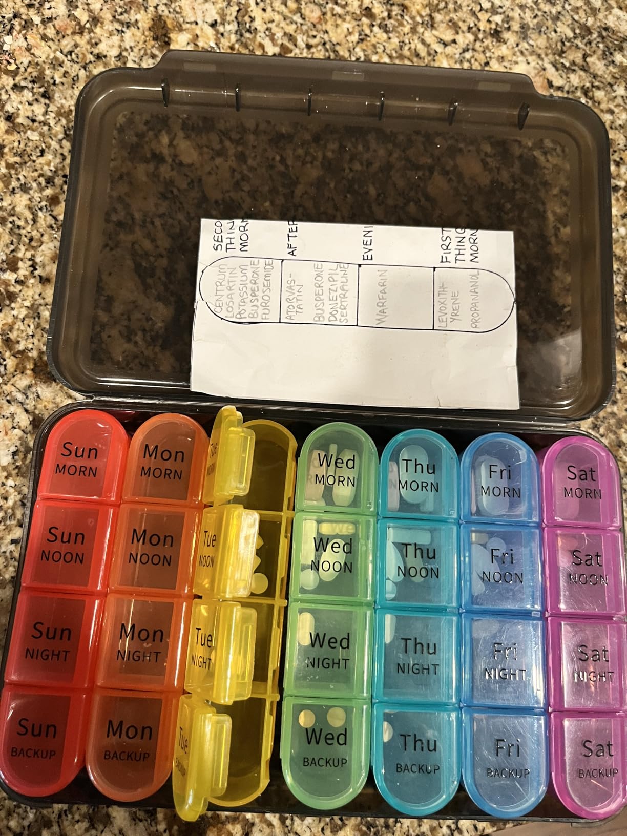 Daviky Pill Organizer 4 Times a Day - Pill Box 7 Day, Large Weekly Medicine Pill Organizer for Travel with Removable Individual Containers, Pill Case to Hold Daily Vitamins, Supplements and Medication customer photo 1