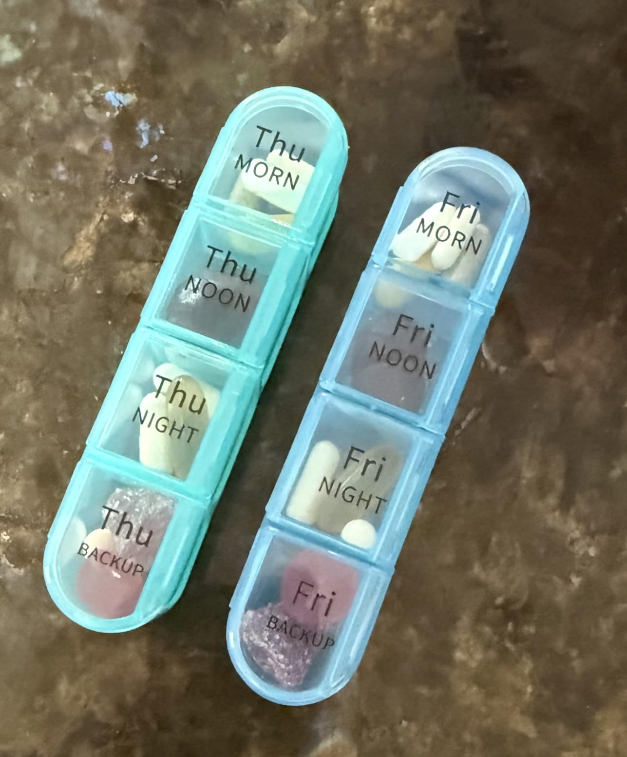 Daviky Pill Organizer 4 Times a Day - Pill Box 7 Day, Large Weekly Medicine Pill Organizer for Travel with Removable Individual Containers, Pill Case to Hold Daily Vitamins, Supplements and Medication customer photo 2