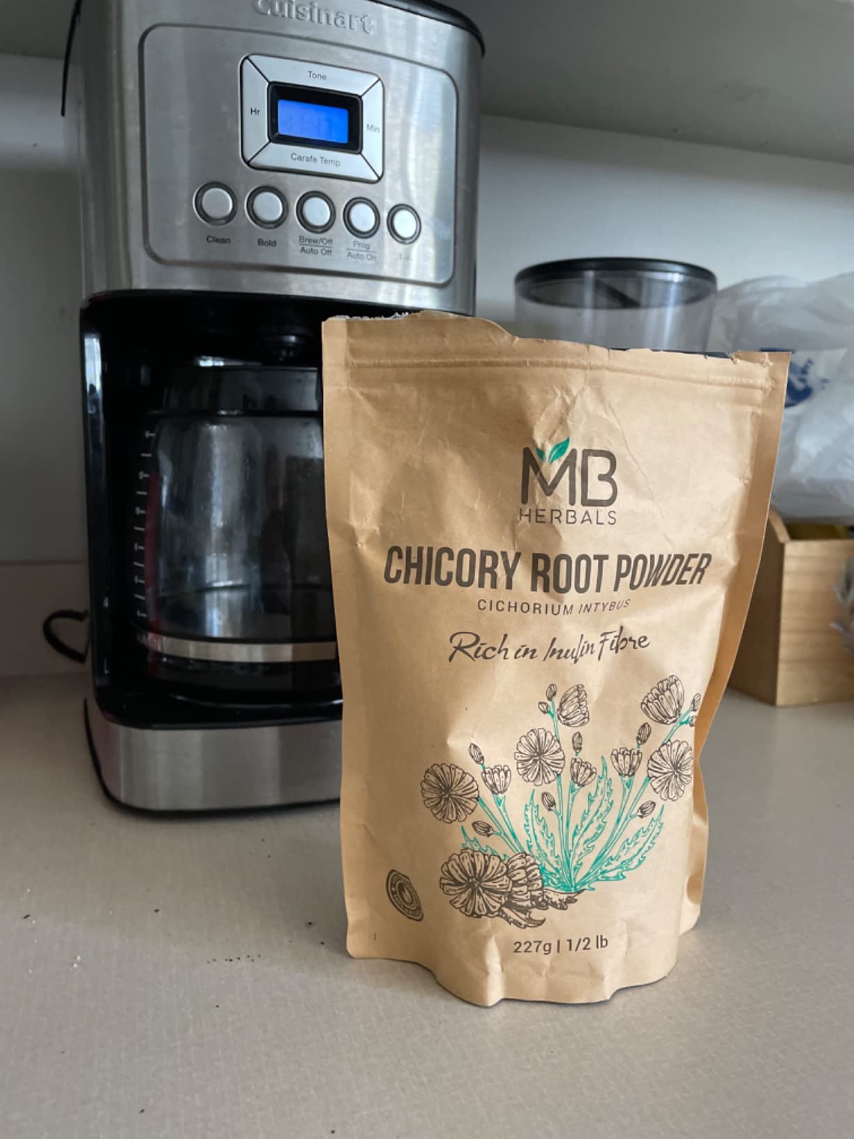 MB Herbals Instant Chicory Root Powder 227 Gram (0.5 lb / 8 oz) | Roasted & Granulated | Gluten Free | Instantly Dissolves in Hot Water and Milk customer photo 2