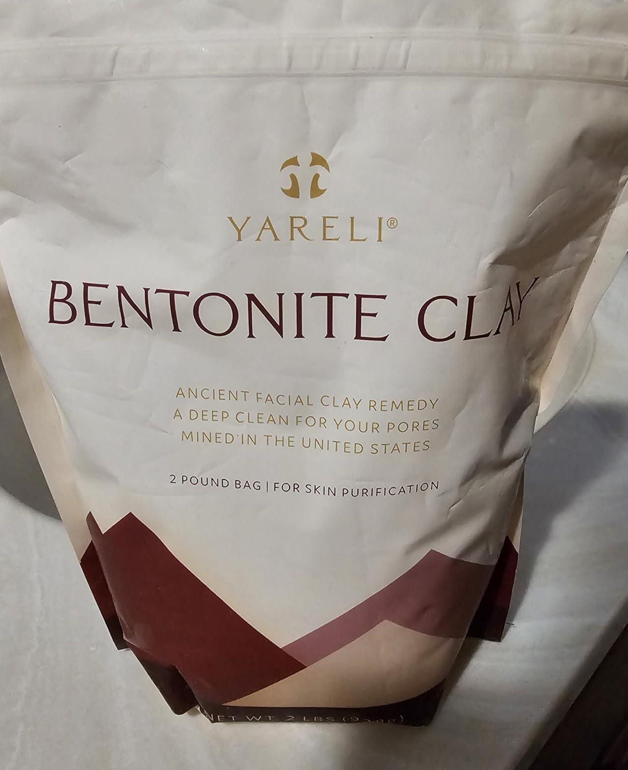 YARELI Bentonite Clay Powder Facial Mask & Cleansing Bath, Pure Indian Healing Clay, 2lb (32oz) customer photo 2