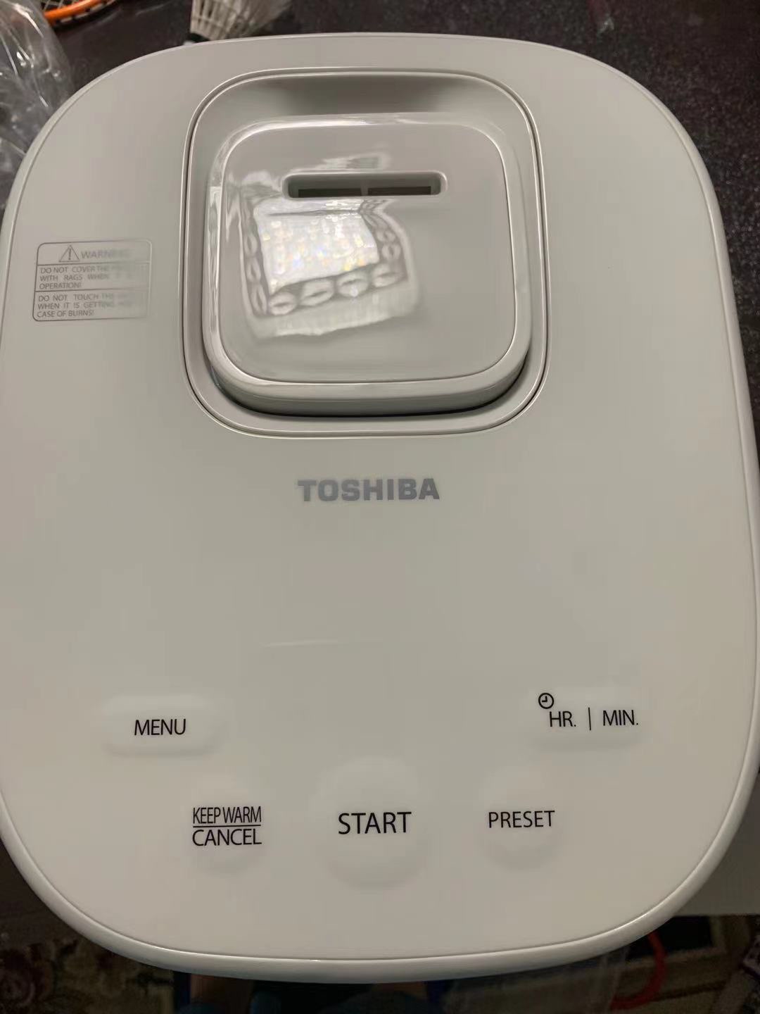 TOSHIBA Induction Heating Rice Cooker - Low Carb, Low Sugar, Digital Steamer, 5.5 Cups (Uncooked), 8 Cooking Functions, 24H Timer & Auto Keep Warm, Silvery white customer photo 2