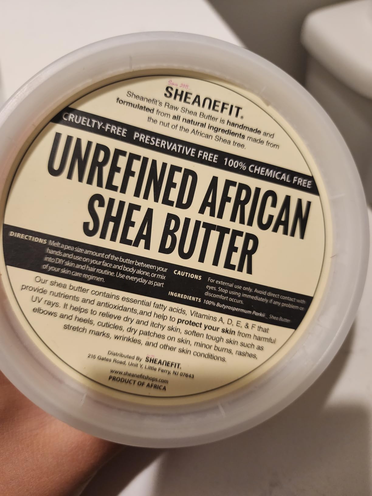 Sheanefit Raw Unrefined African Shea Butter, Natural Body Butter, Soft & Smooth Daily Moisturizer For Face & Body Ivory 16oz (Pack of 1) customer photo 2