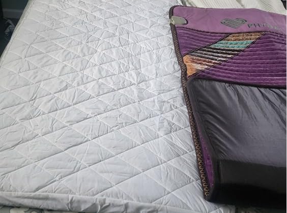 PHYMAT Far Infrared Heating Pad for Back,Full Body Amethyst Heating Pad,Gemstone Amethyst Obsidian Crystal Mat,Enhanced Reki, Yoga and Meditation Bio Mats(59x24inch) customer photo 2
