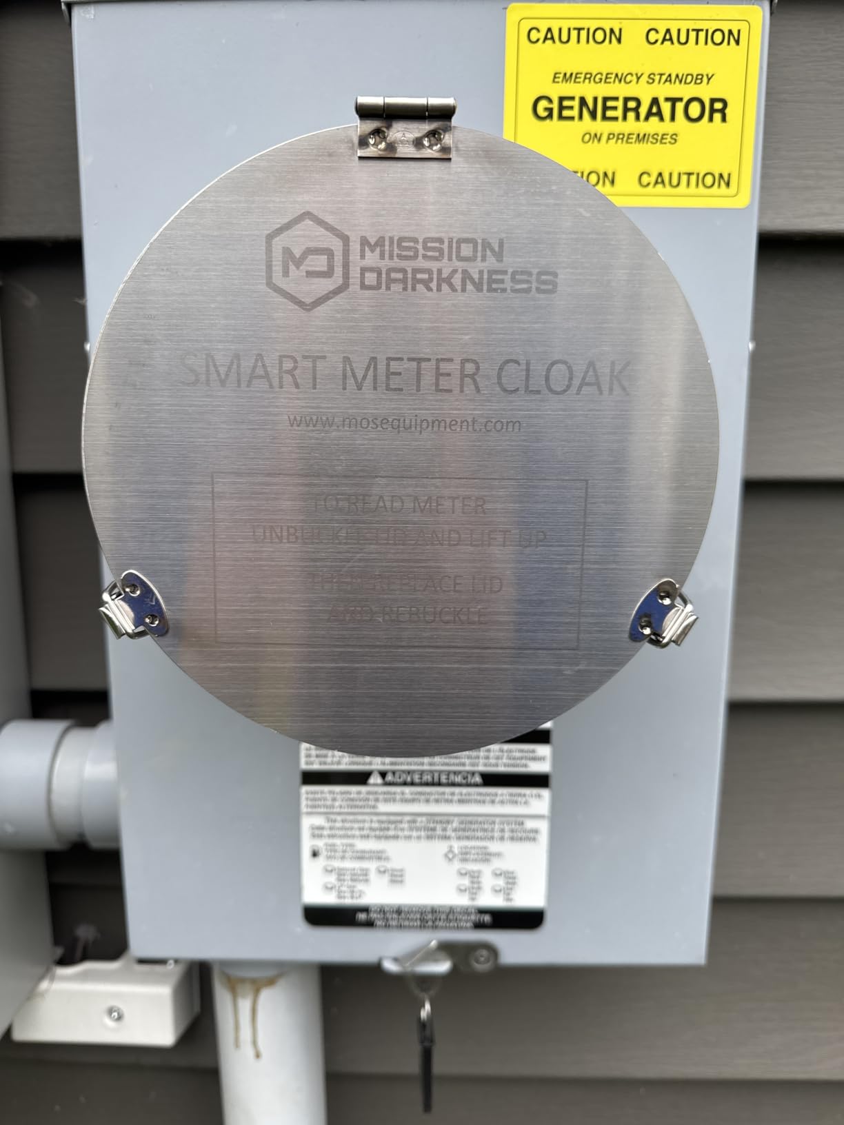 Mission Darkness Smart Meter Cloak // Innovative Flip Lid and Dual Layer Mesh Blocks Harmful RF EMF Radiation Emissions from Electricity Smart Meters Advanced Shielding Developed in USA by Experts customer photo 1