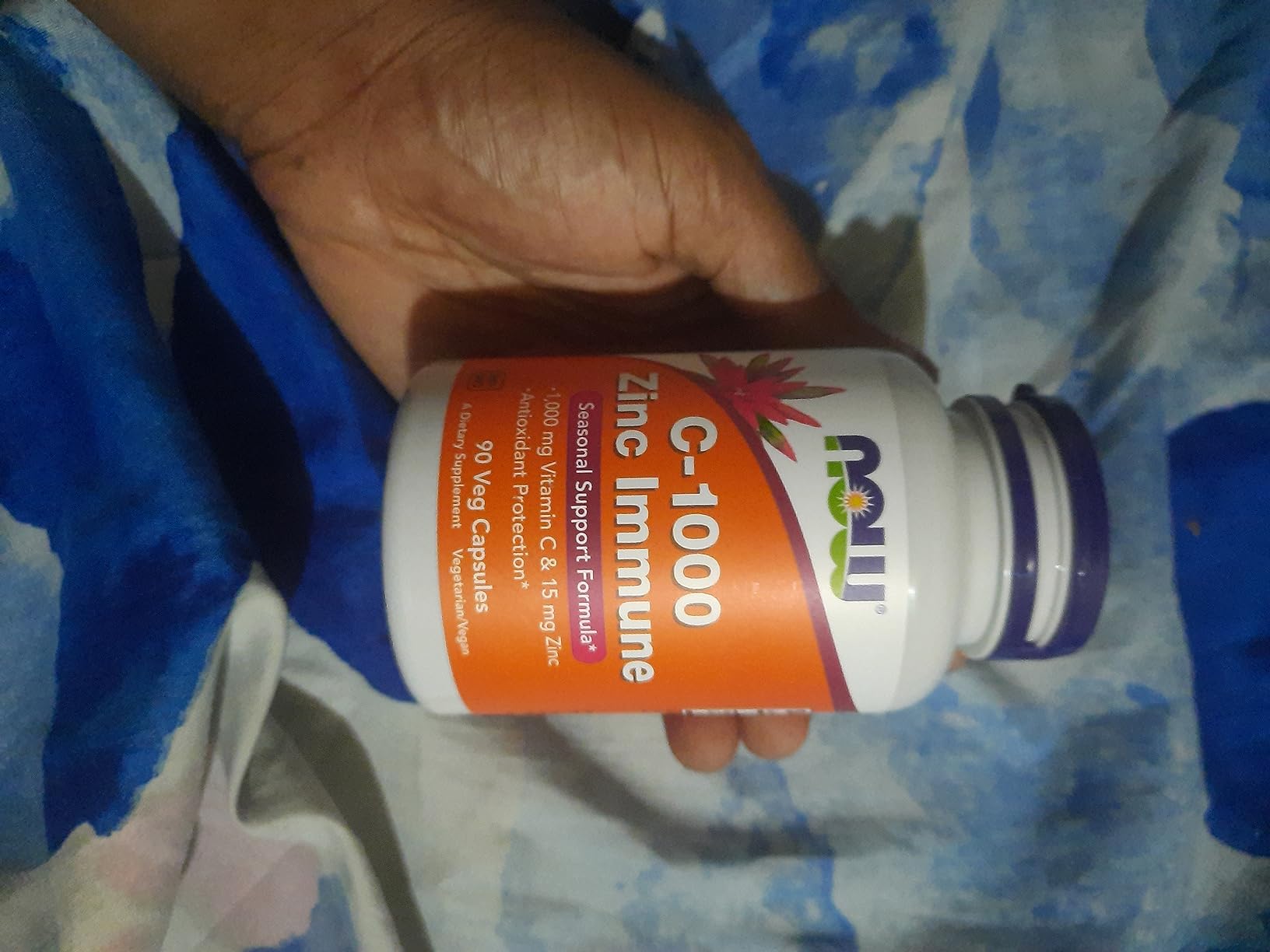 NOW Foods Supplements, C-1000 & Zinc Immune, Seasonal Support Formula, Antioxidant Protection, 90 Veg Capsules customer photo 2