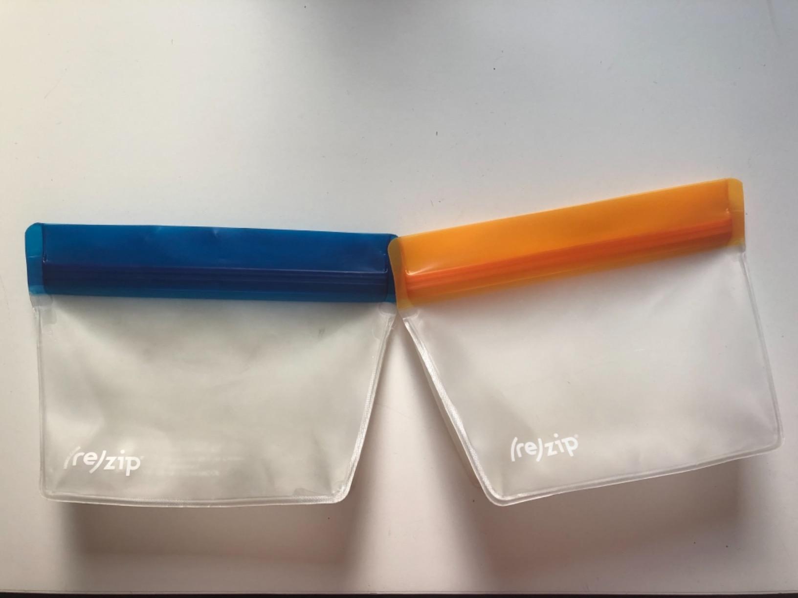 (re) zip 5-pack Stand-Up Reusable Bags | BPA-Free, Food Grade, Leakproof, Freezer and Dishwasher Safe | 5 Snack-Size Bags (1-Cup / 8-Oz) | Jewel Tones for Easy Organization customer photo 1