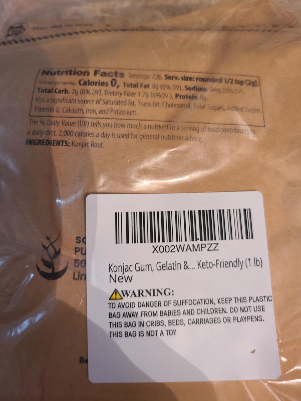 Konjac Gum Powder (8 oz) Glucomannan Konjac Powder, Cornstarch Substitute, Thickener customer photo 1