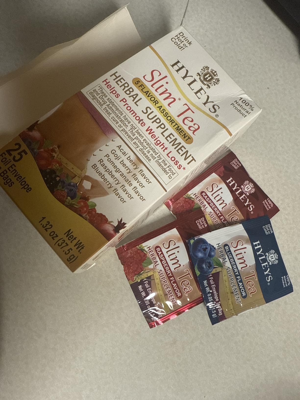HYLEYS Colon Cleanse Tea, Assorted Flavors - 42 Individually Wrapped Herbal Tea Bags - Caffeine Free, Gluten Free customer photo 2