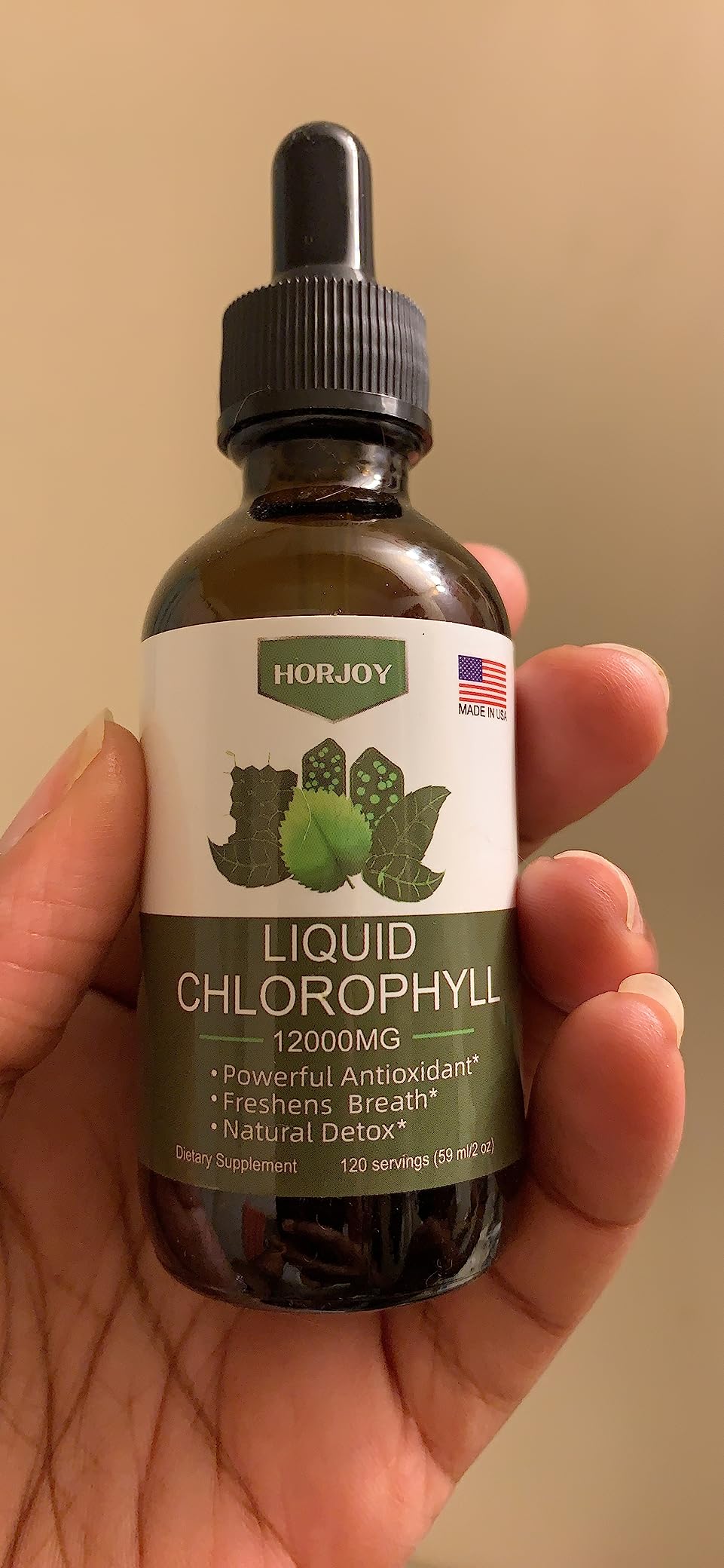 Chlorophyll Liquid Drops - 100% Natural Energy Booster and Immune Support - Internal Deodorant and Detox - Altitude Sickness Relief - Fast Absorption, Vegan & Non-GMO - 120 Servings (Pack of 1) customer photo 2