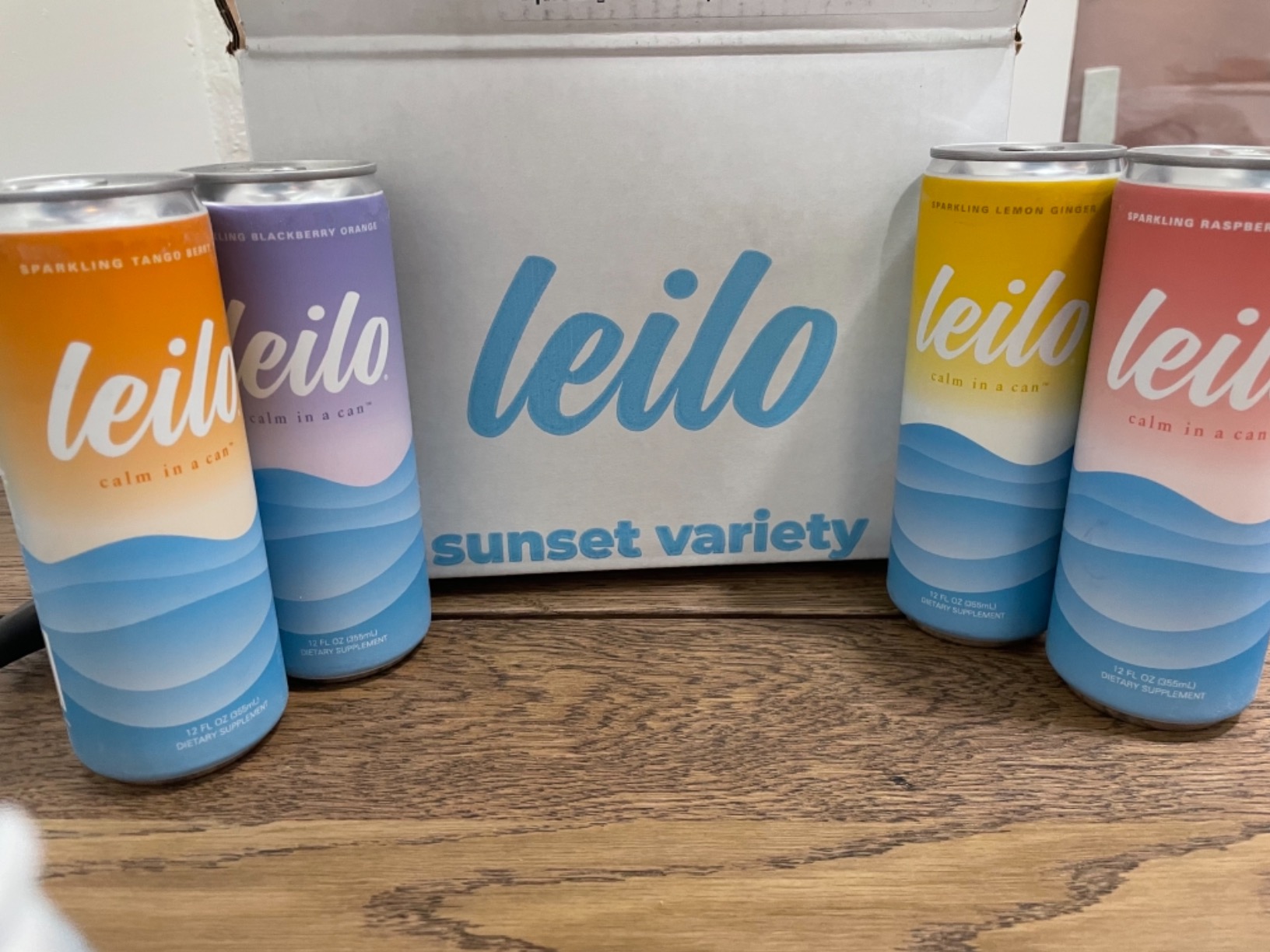 Leilo | Kava Powered Sparkling Relaxation Drink | Classic Variety-Pack - Raspberry Hibiscus, Tangerine Mango, Blackberry Orange | 12 fl oz Cans (Pack of 12) customer photo 2