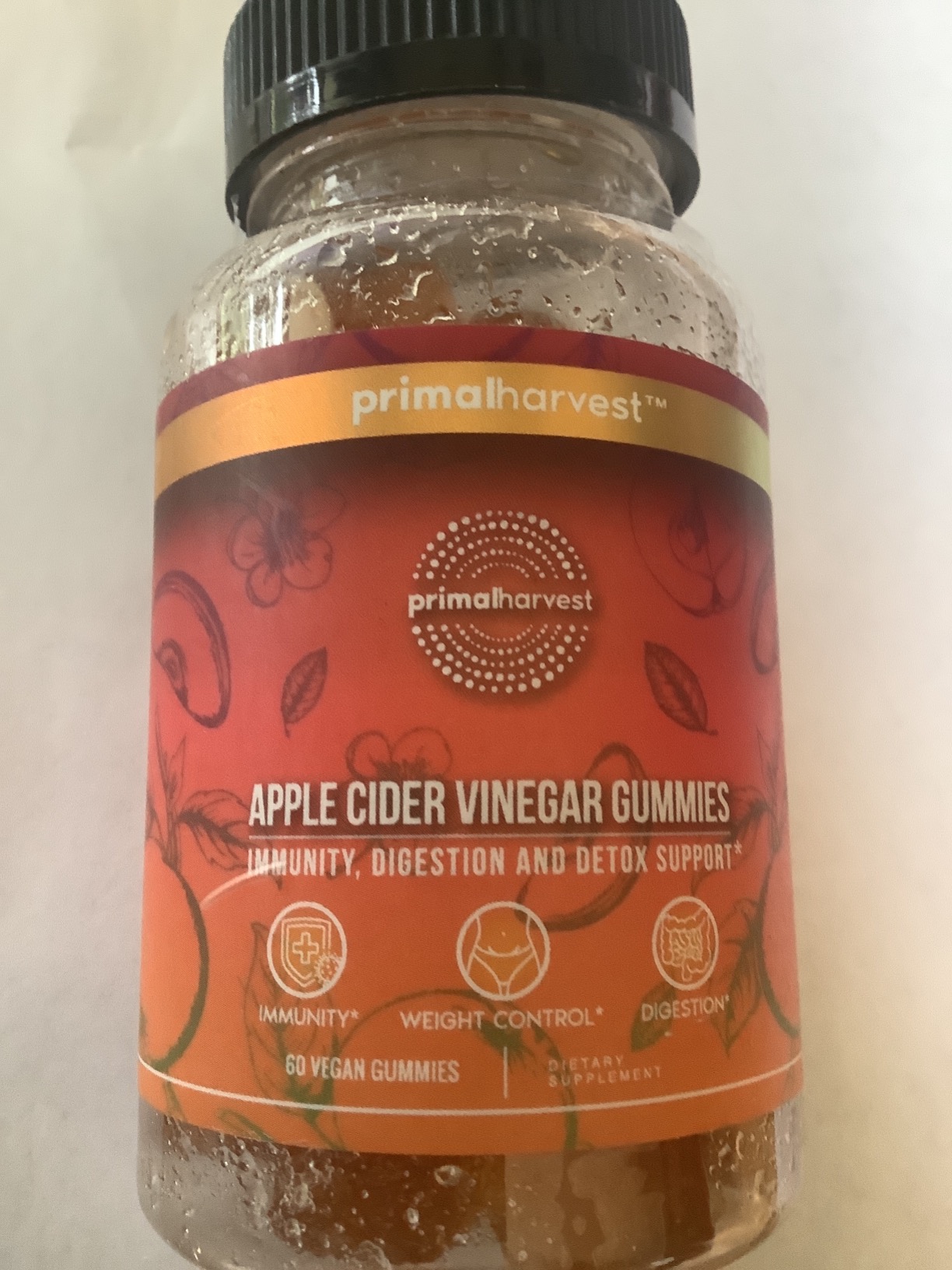 Primal Harvest ACV Gummies, 60 Sugar Free Apple Cider Gummies Beetroot and Pomegranate to Support Immunity, Digestion and Detox 750 MG customer photo 2