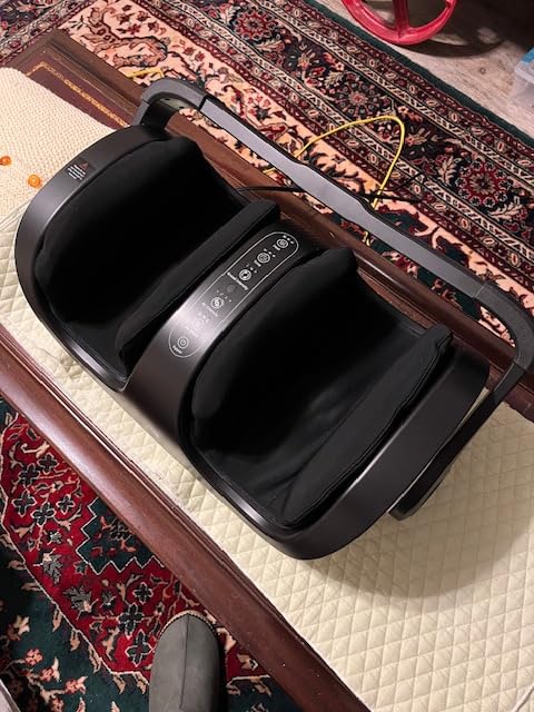 RENPHO 4-in-1 Shiatsu Foot Massager with Heat, Deep Kneading Massage for Plantar Fasciitis Relief, Foot and Calf Massager, FSA Eligible customer photo 2