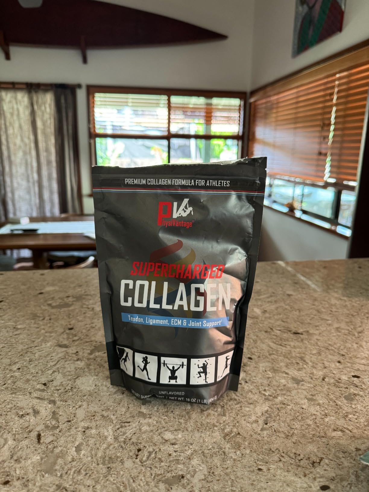 PhysiVantage Supercharged Collagen Peptides Powder - Hydrolyzed Collagen for Joint, Tendon, Ligament, & Skin Health Support - Unflavored, Keto, Paleo, 16oz | Enhanced with Vitamin C, BCAAs, Grass-Fed customer photo 1