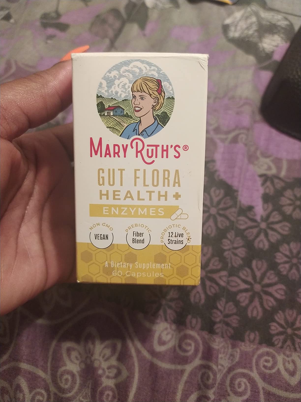 MARYRUTH'S Gut Flora Health+ Enzymes | Prebiotic & Probiotic Digestive Enzymes for Healthy Gut Biome & Digestive Support | Gastrointestinal Health | CLP Certified | 60 Capsules | 2 Month Supply customer photo 1