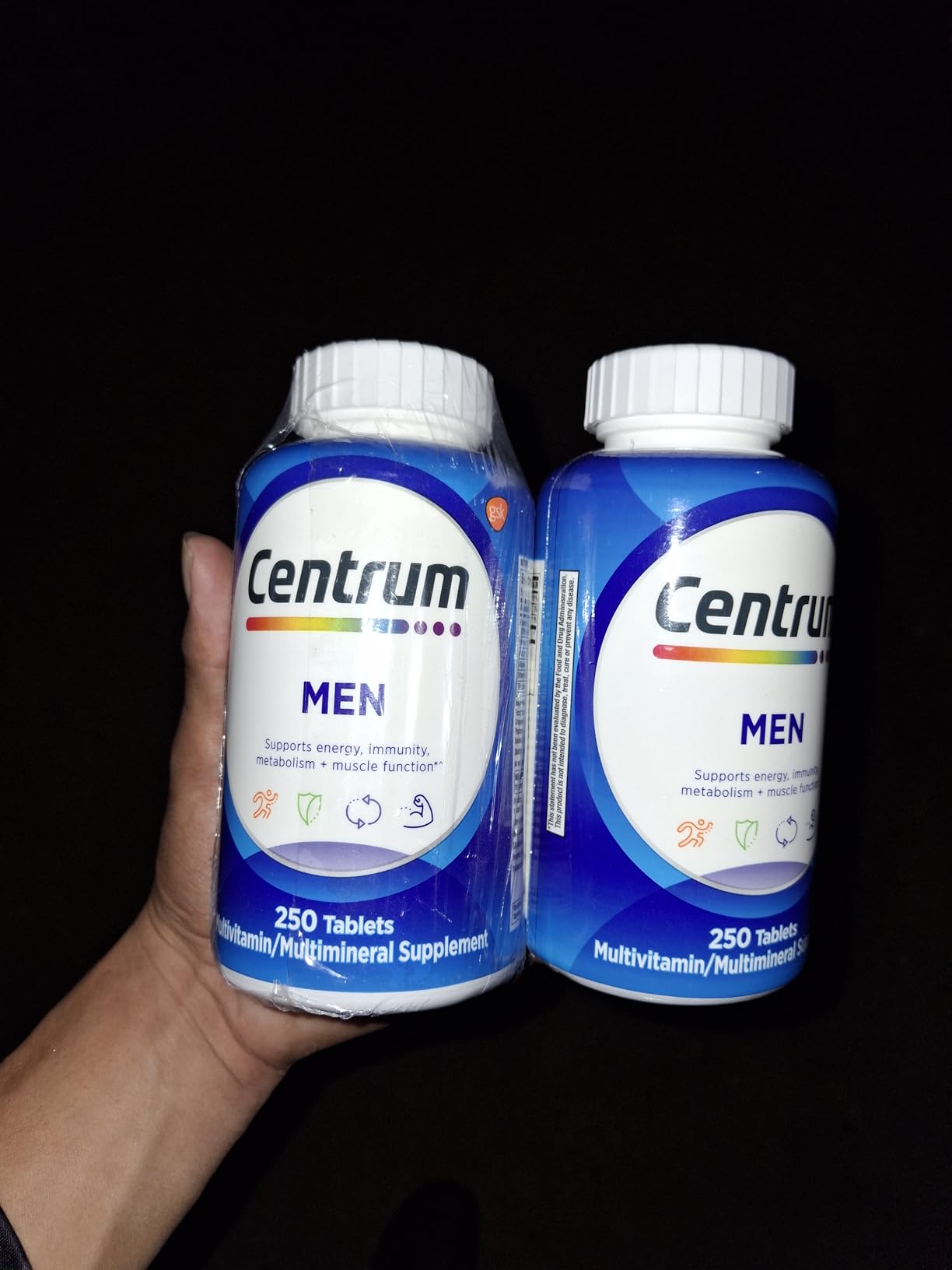 Centrum Multivitamin for Men, Multivitamin/Multimineral Supplement with Vitamin D3, B Vitamins and Antioxidants, Gluten Free, Non-GMO Ingredients - 250 Count customer photo 1