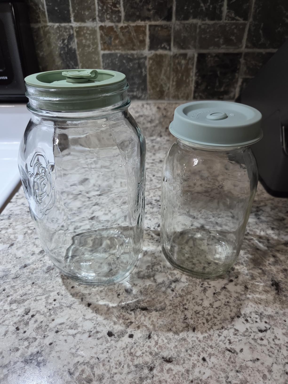 ORIGINAL CREATOR - FlipFit Silicone Mason Jar Lids with Straw Hole - Dual-Fit Regular Mouth & Wide Mouth Mason Jars Ball, Kerr, Mainstays, Golden Harvest - Drinking Top Lids - Plastic-Free customer photo 1