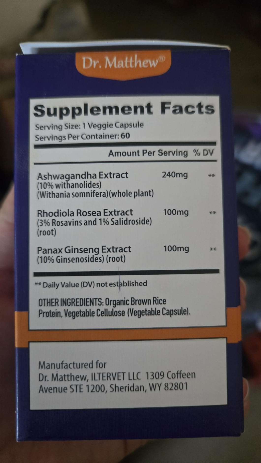 Dr. Matthew Cortisol Reducer for Weight Loss. Cortisol Cleanse & Blocker for Belly Fat. A Detox Cocktail to Lower Cortisol with Ashwagandha, Rhodiola & Ginseng for Adrenal Support & Stress Relief. customer photo 2