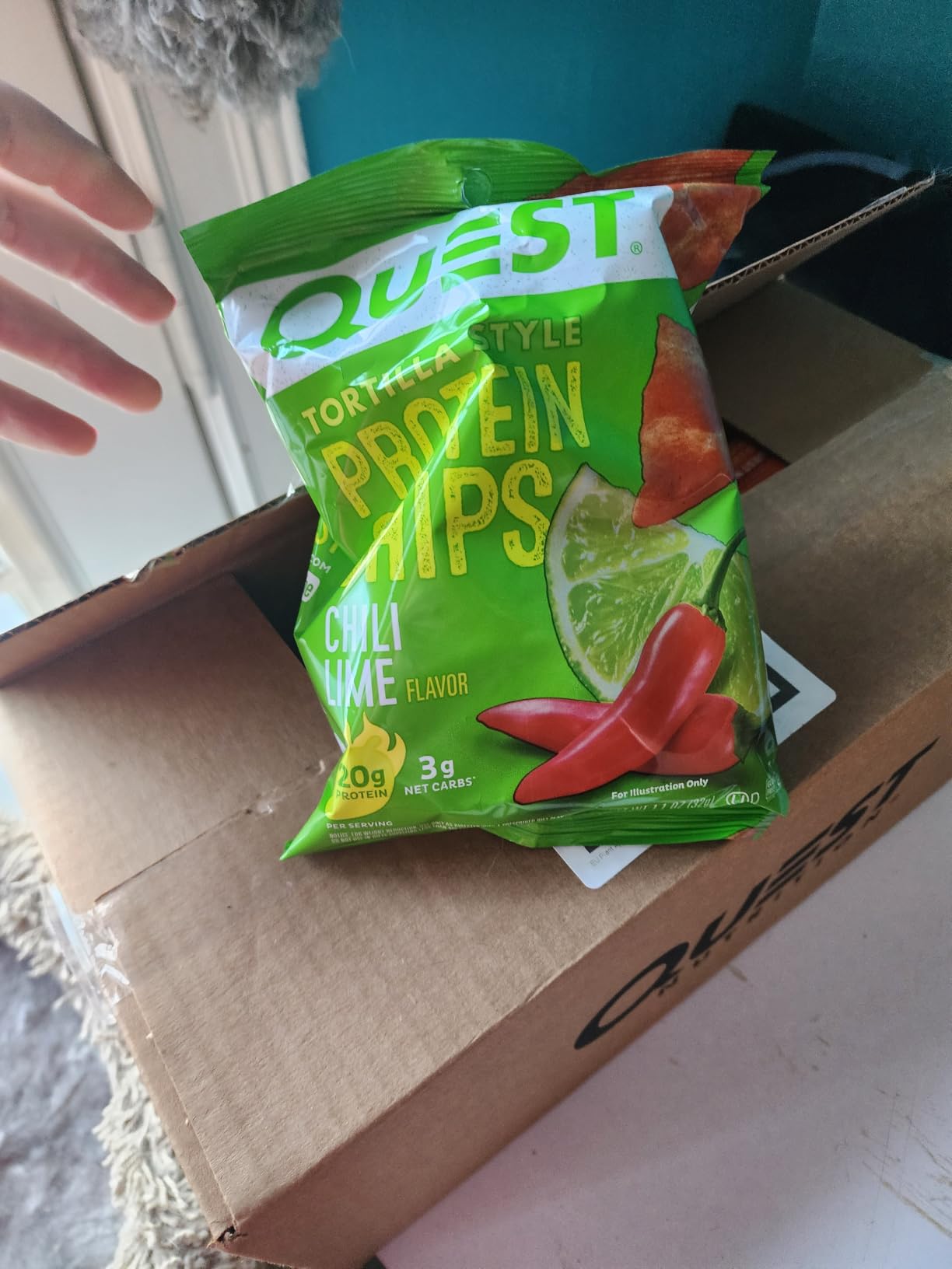 Quest Nutrition Tortilla Style Protein Chips Variety Pack, Chili Lime, Nacho Cheese, Loaded Taco, Low Carb, High Protein, Gluten Free, 1.1 oz (Pack of 12) customer photo 1
