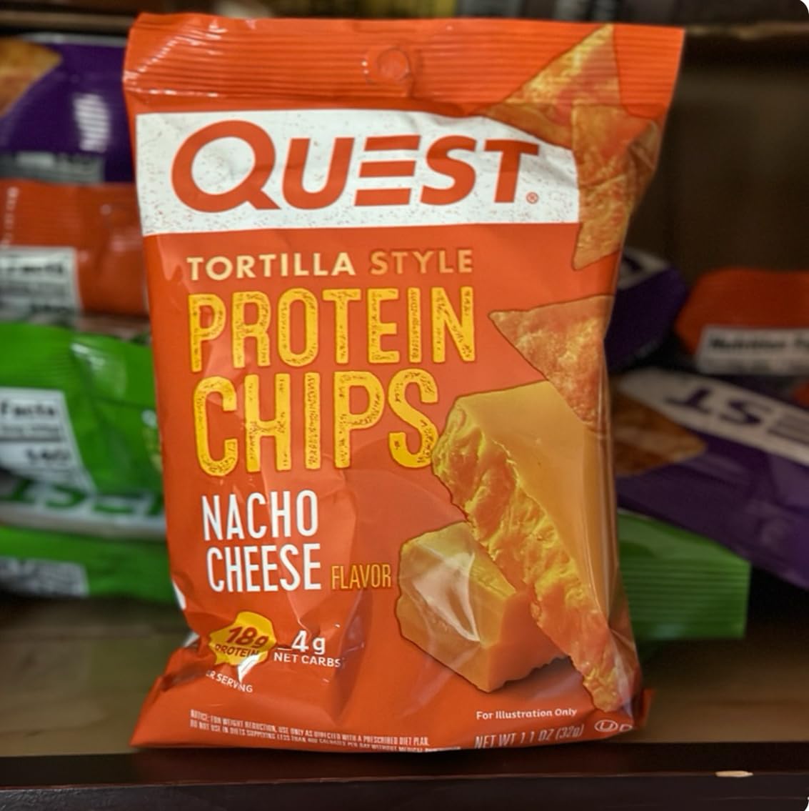 Quest Nutrition Tortilla Style Protein Chips Variety Pack, Chili Lime, Nacho Cheese, Loaded Taco, Low Carb, High Protein, Gluten Free, 1.1 oz (Pack of 12) customer photo 2