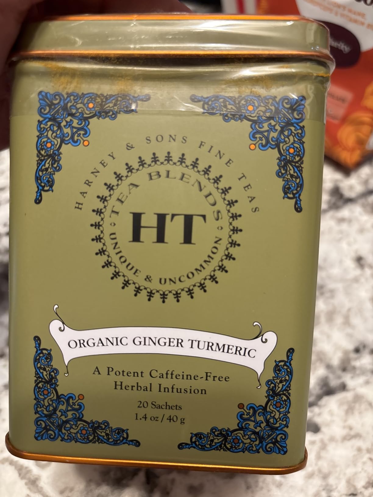 Harney & Sons HT Organic Ginger Turmeric Tea, 20 Sachets of Soothing Ginger Turmeric Tea customer photo 1