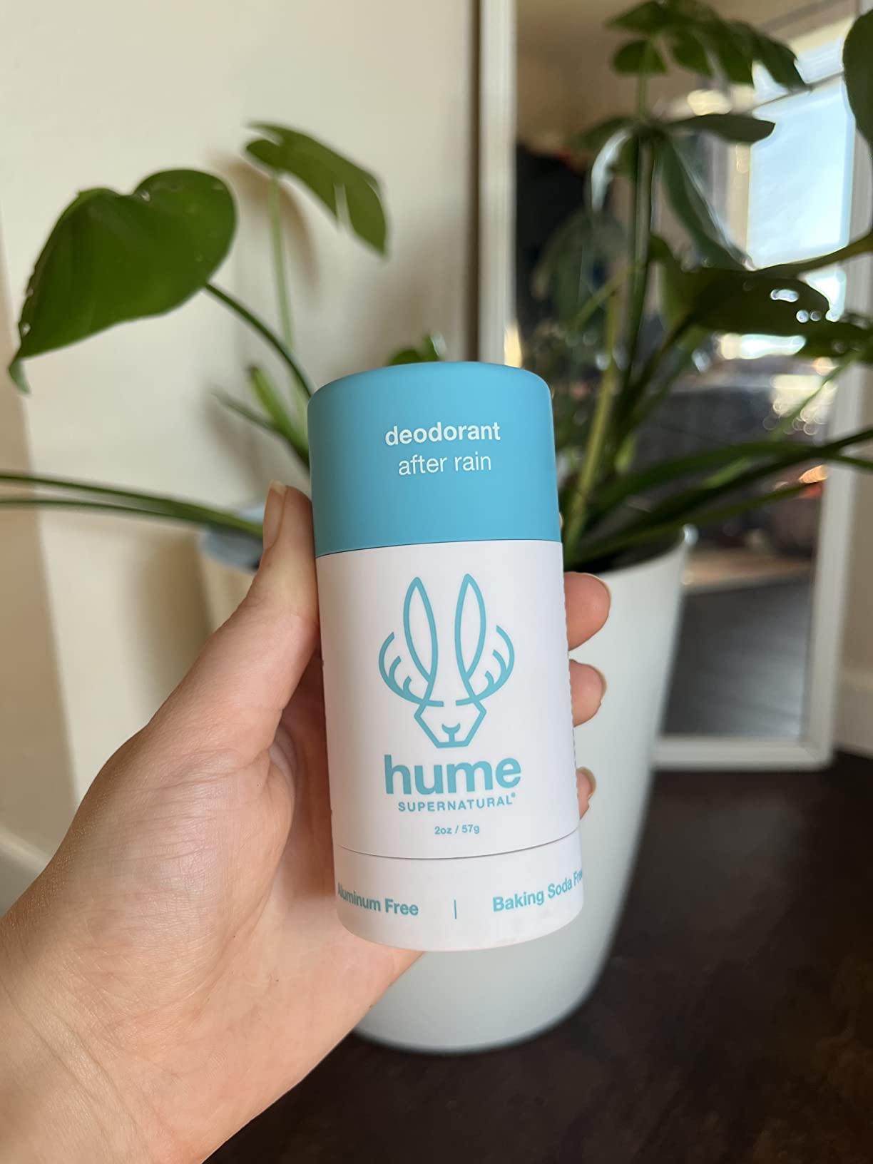 Hume Supernatural Aluminum Free Deodorant for Women & Men - Safe for Sensitive Skin - Probiotic, Plant-Based, Baking Soda Free, Aloe, & Cactus Flower, Anti Sweat, Stain & Odor - After Rain, 1-Pack customer photo 2